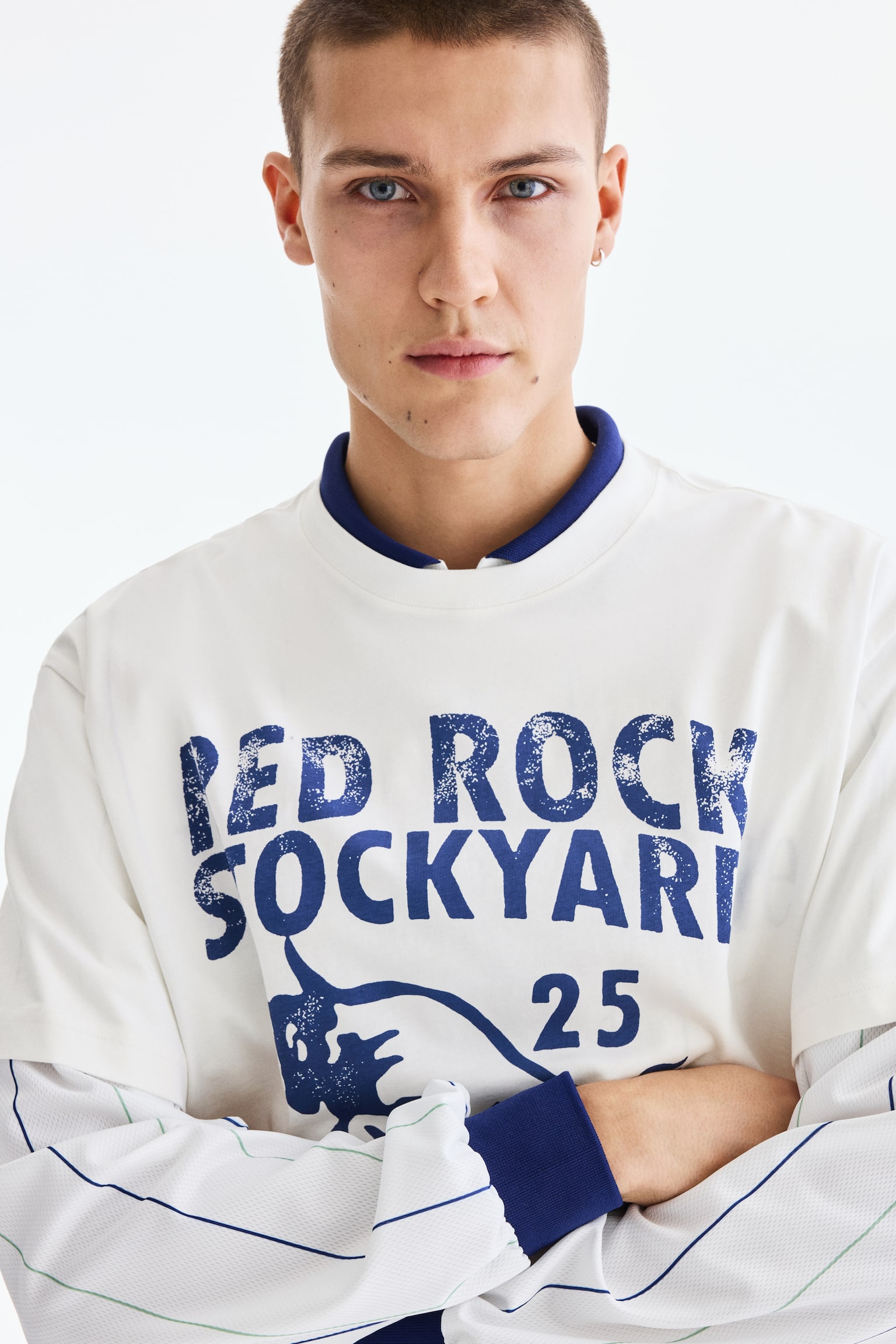 Loose Fit Printed T-shirt - White/Red Rock/Black/Phys. Ed. Class/Black/Campioni Del Mondo/Black/Brooklyn/White/Landry's/Khaki green/Adapt/Light blue/Le Club Bleu/White/Pasta/Dark turquoise/Allotment/White/The Soul's Garden/White/Beach/Brown/Street hoops/Blue/Still Water/Brown/Adapt - 5