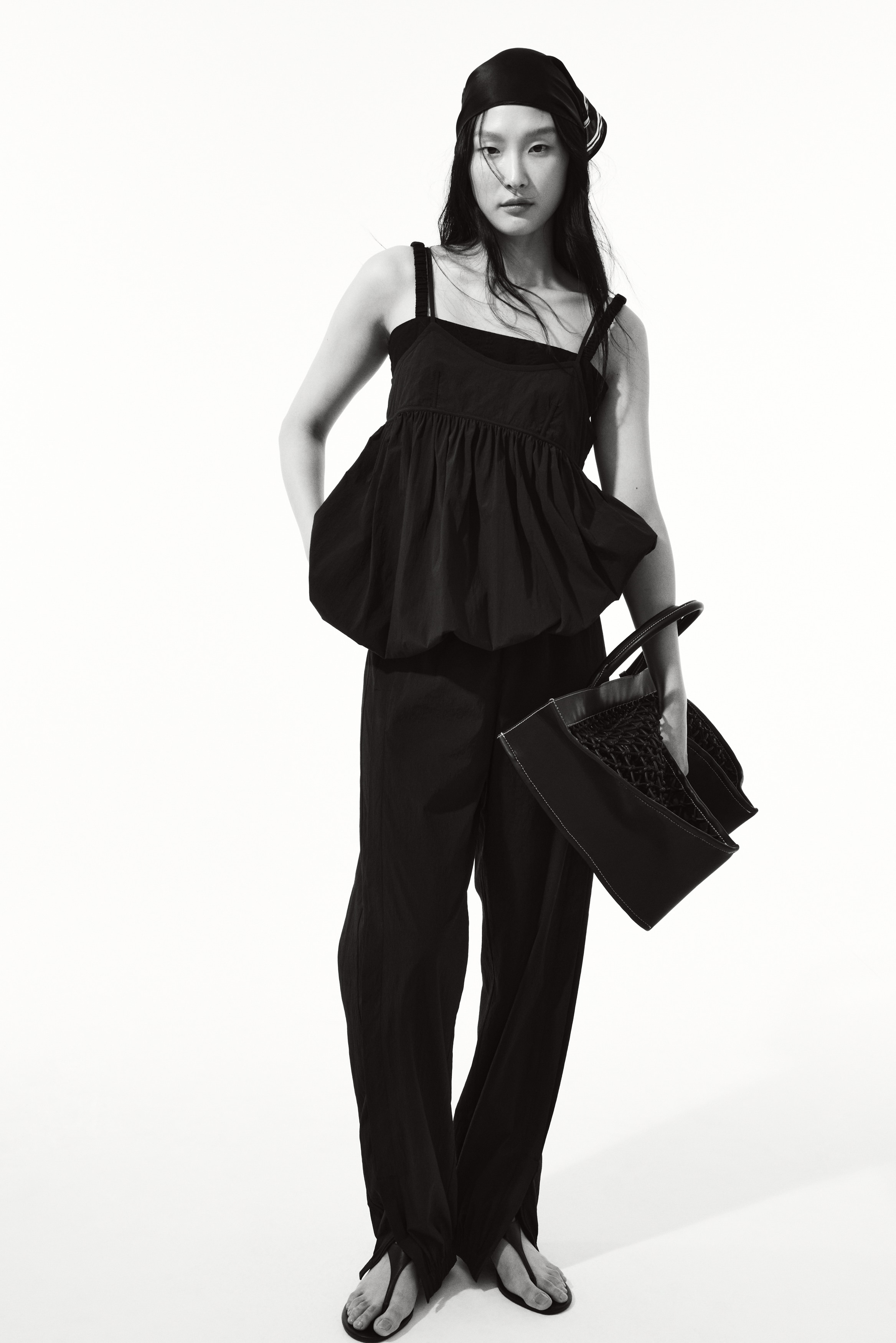 バブルヘムキャミトップス - ブラック - レディース | H&M JP