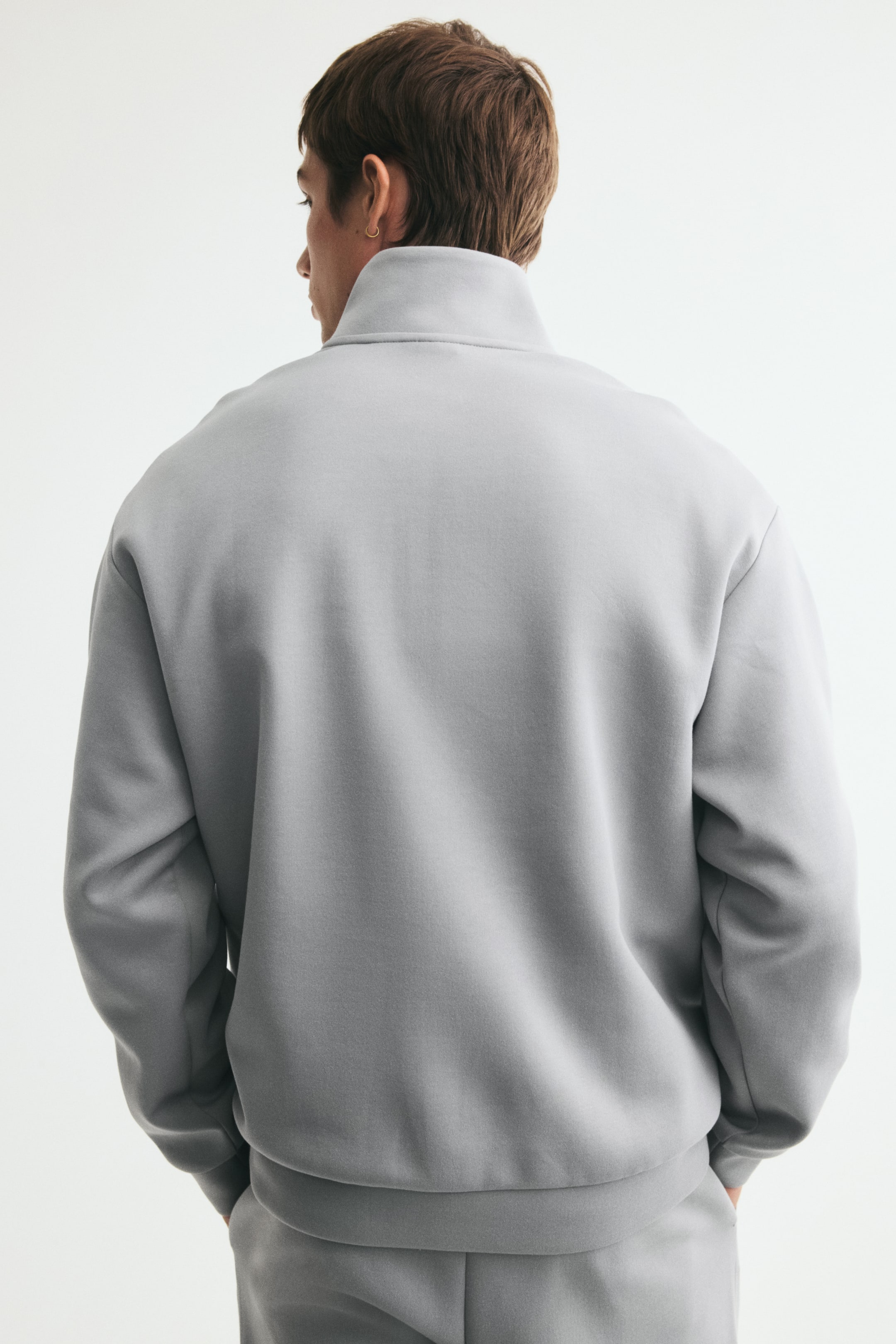 Relaxed-Fit Half-Zip Sweatshirt