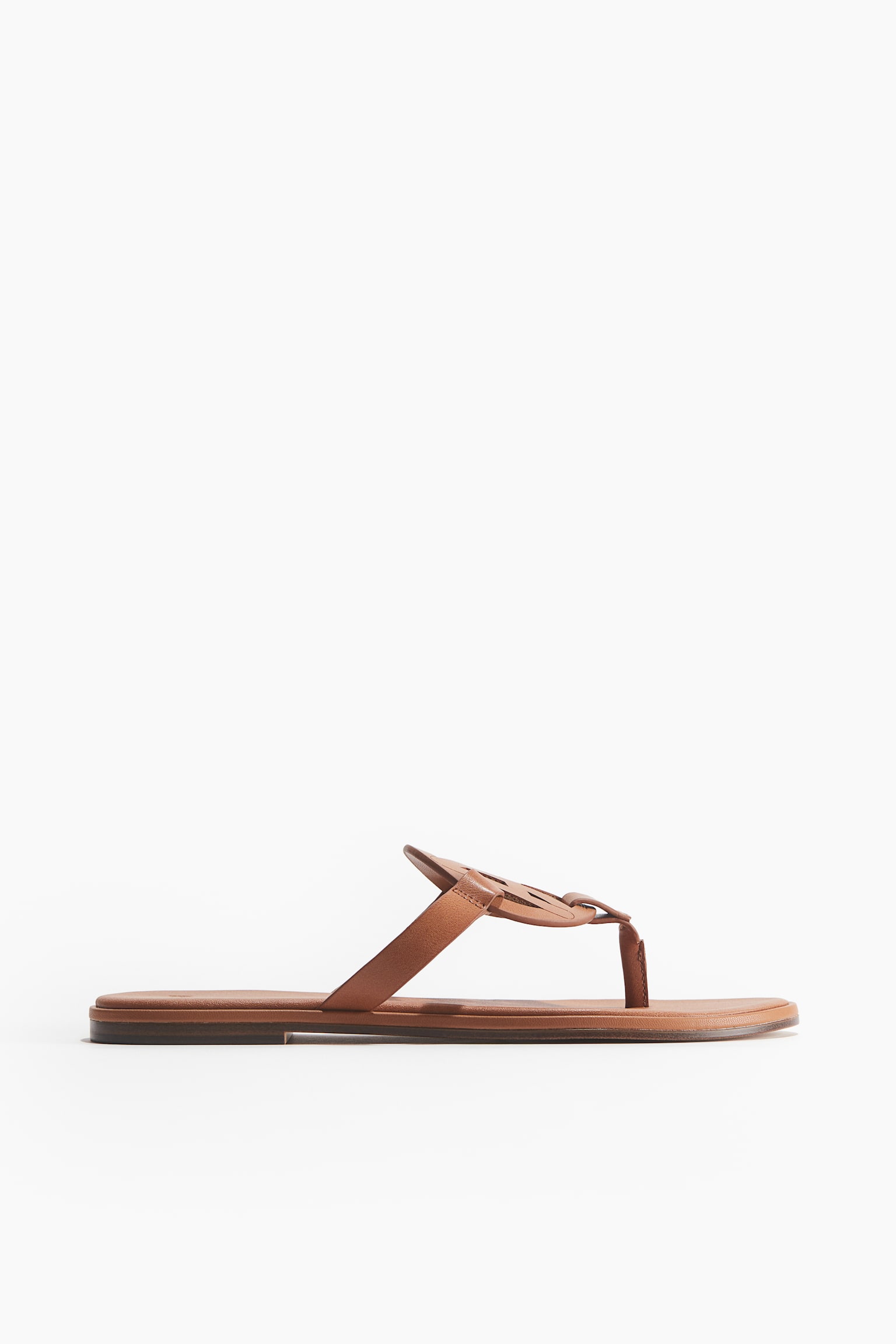 Monogram Thongs - Light brown/Black - 4