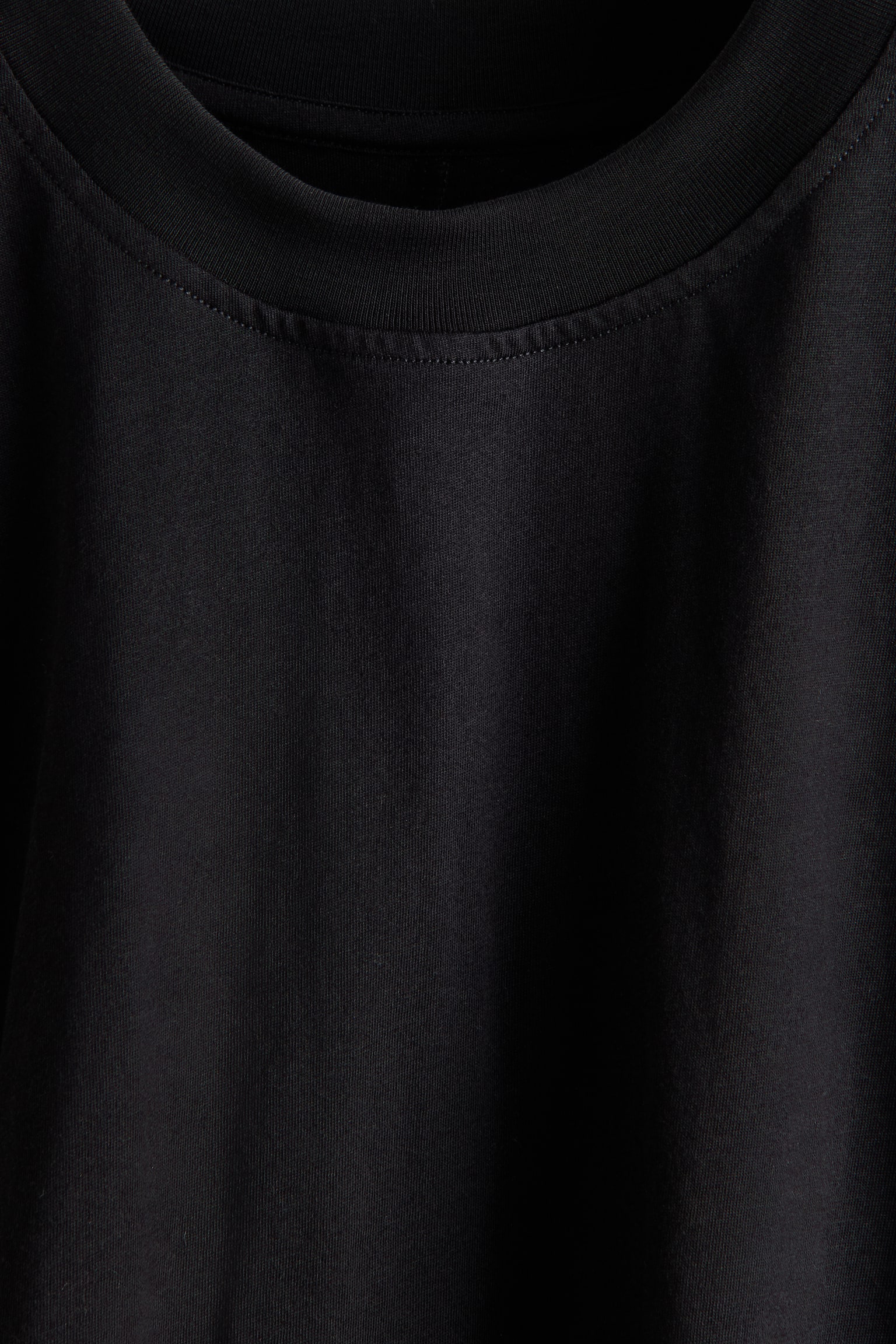 Женский топ H&M Batwing-Sleeved Pima Cotton Top, цвет: Чёрный — фото 5