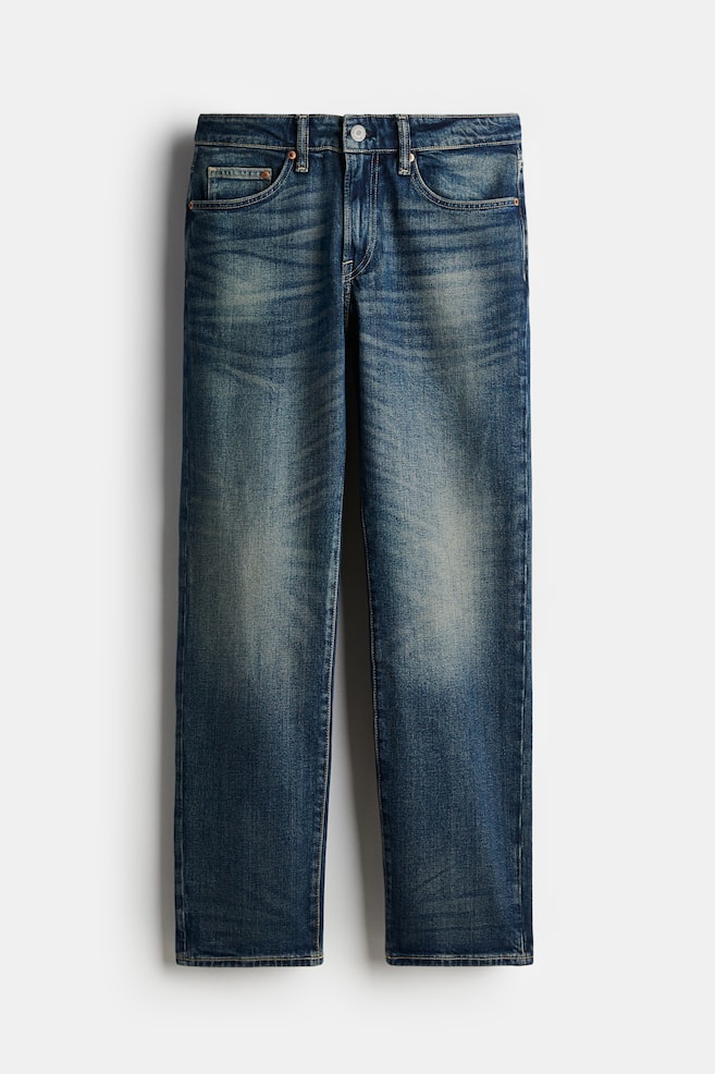 Straight Regular Jeans - Denim blue/Black/Denim blue/Grey/Denim blue/Denim blue - 1