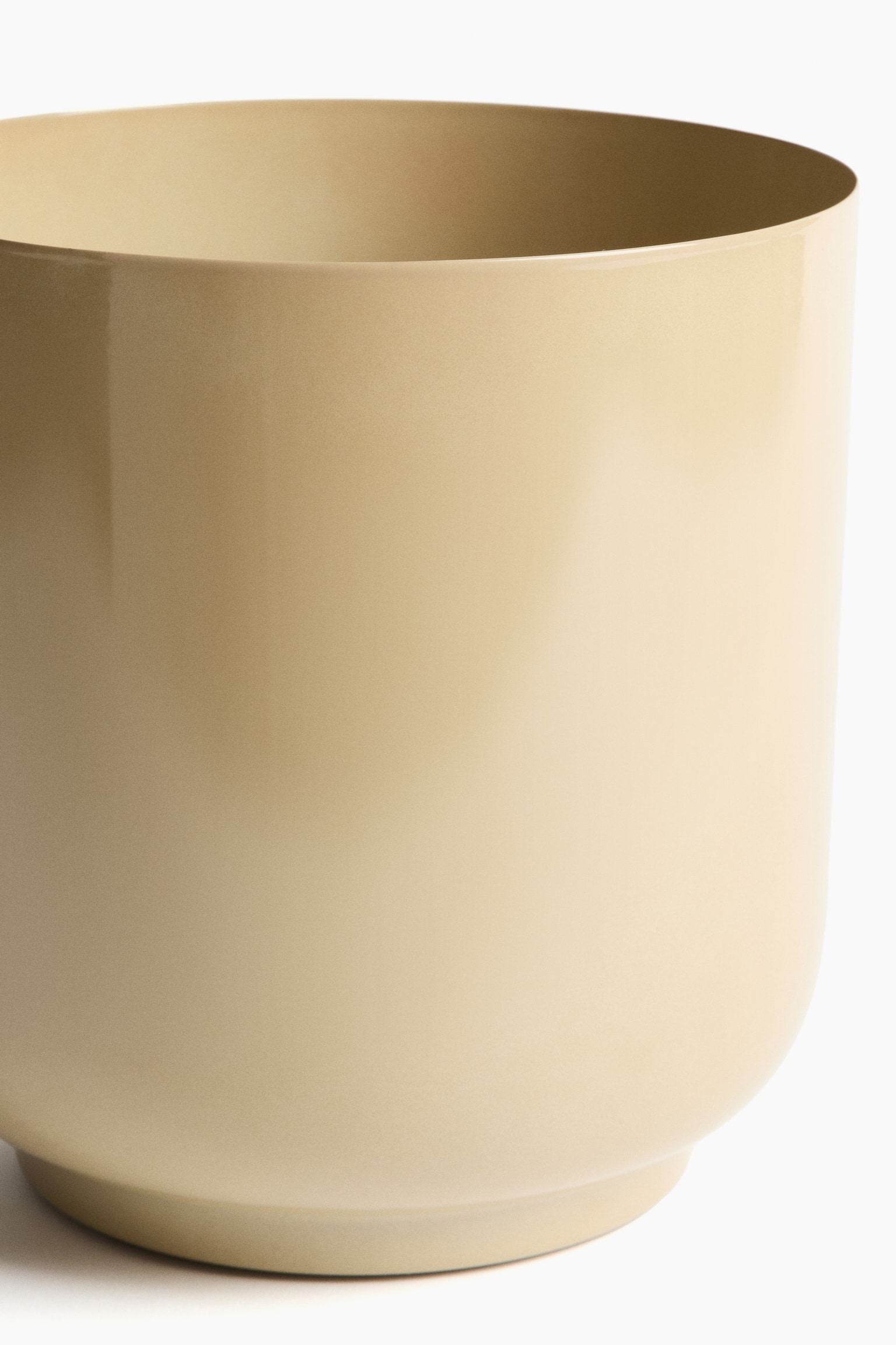 Grosser Blumentopf aus Metall - Beige/Helles Taupe/Khakigrün/Dunkelbraun - 3