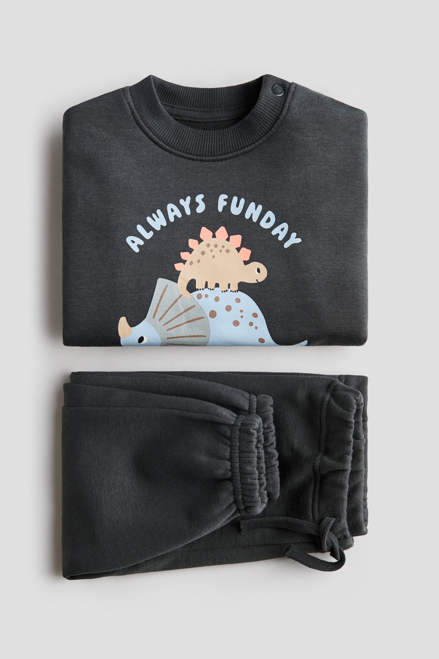 2-piece printed sweatshirt set - Dark grey/Always Funday/Cream/Vehicles/Beige/Animals/Light grey/Oxford - 2