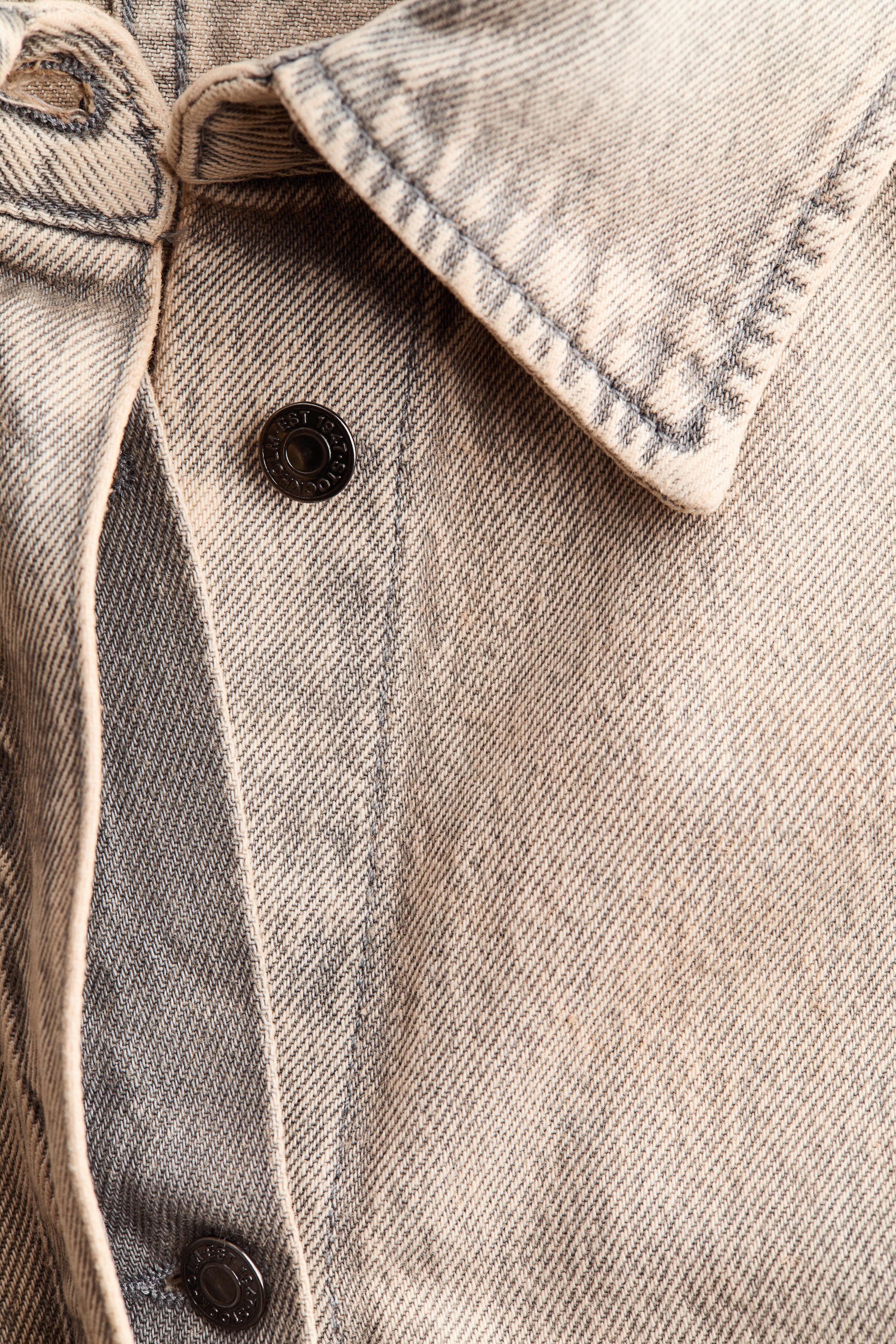 Chemise en denim avec manches ballon