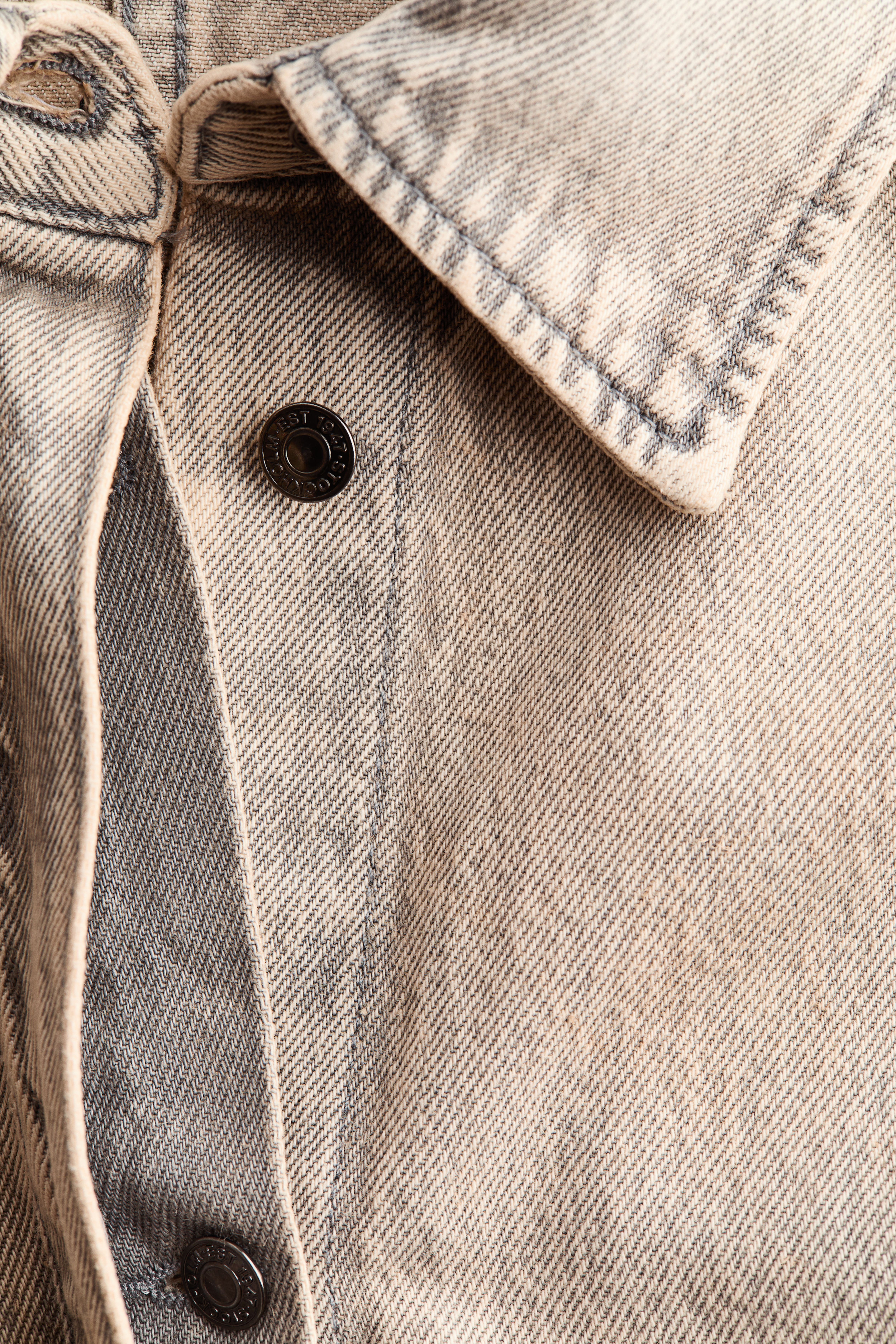 Chemise en denim avec manches ballon