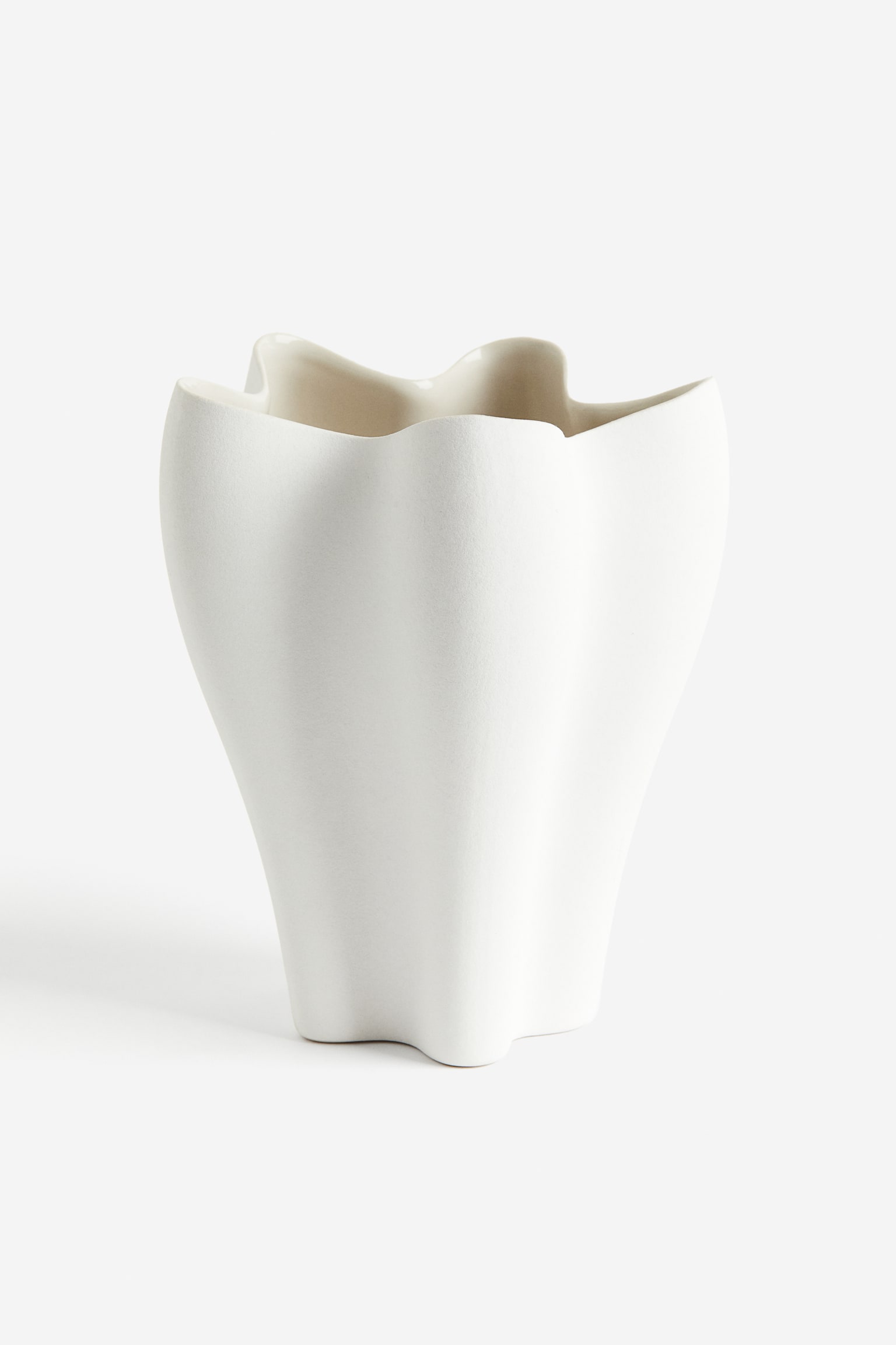 Stoneware vase - White - 1