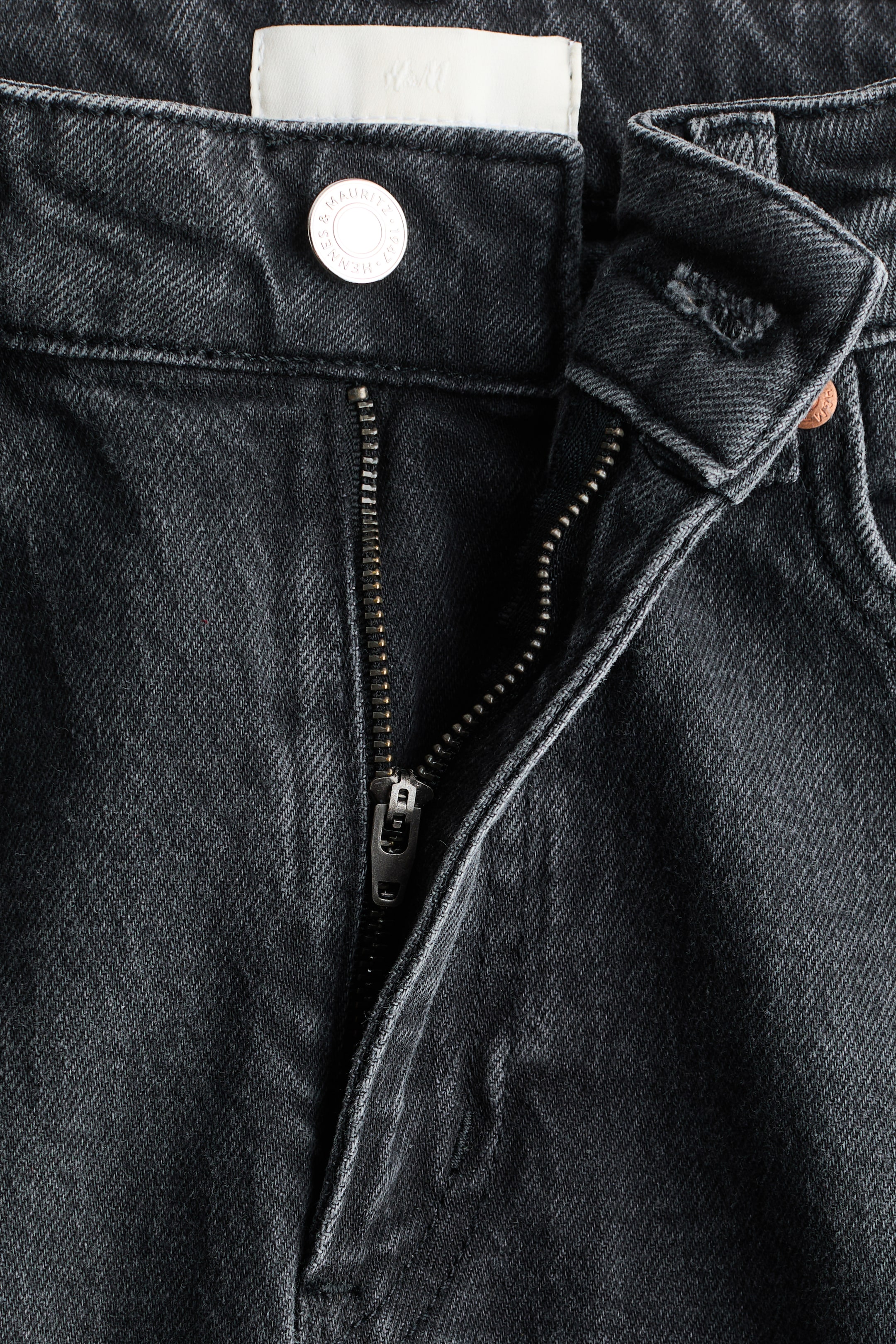 拡大画像を表示: ワイドハイデニム - ダークデニムグレー - レディース | H&M JP 3