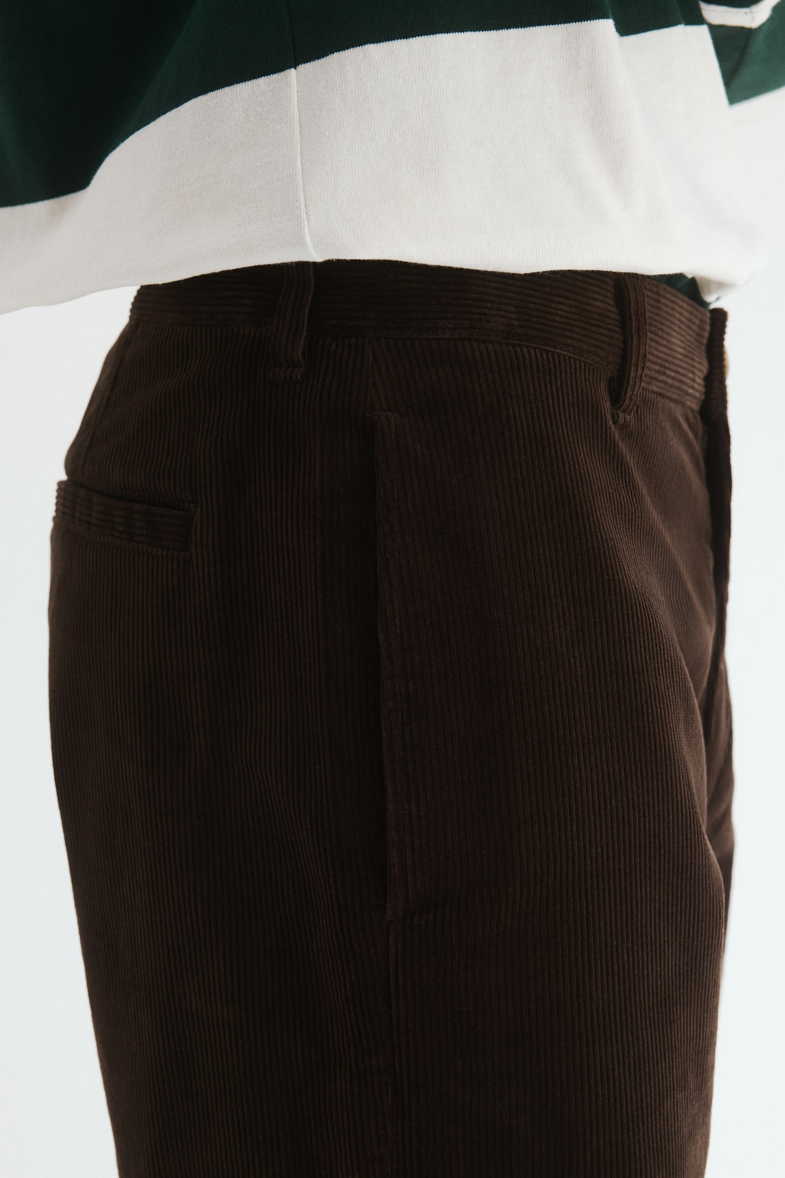 Relaxed Fit Corduroy trousers - Brown/Dark khaki green/Black/Beige/Dark brown - 5