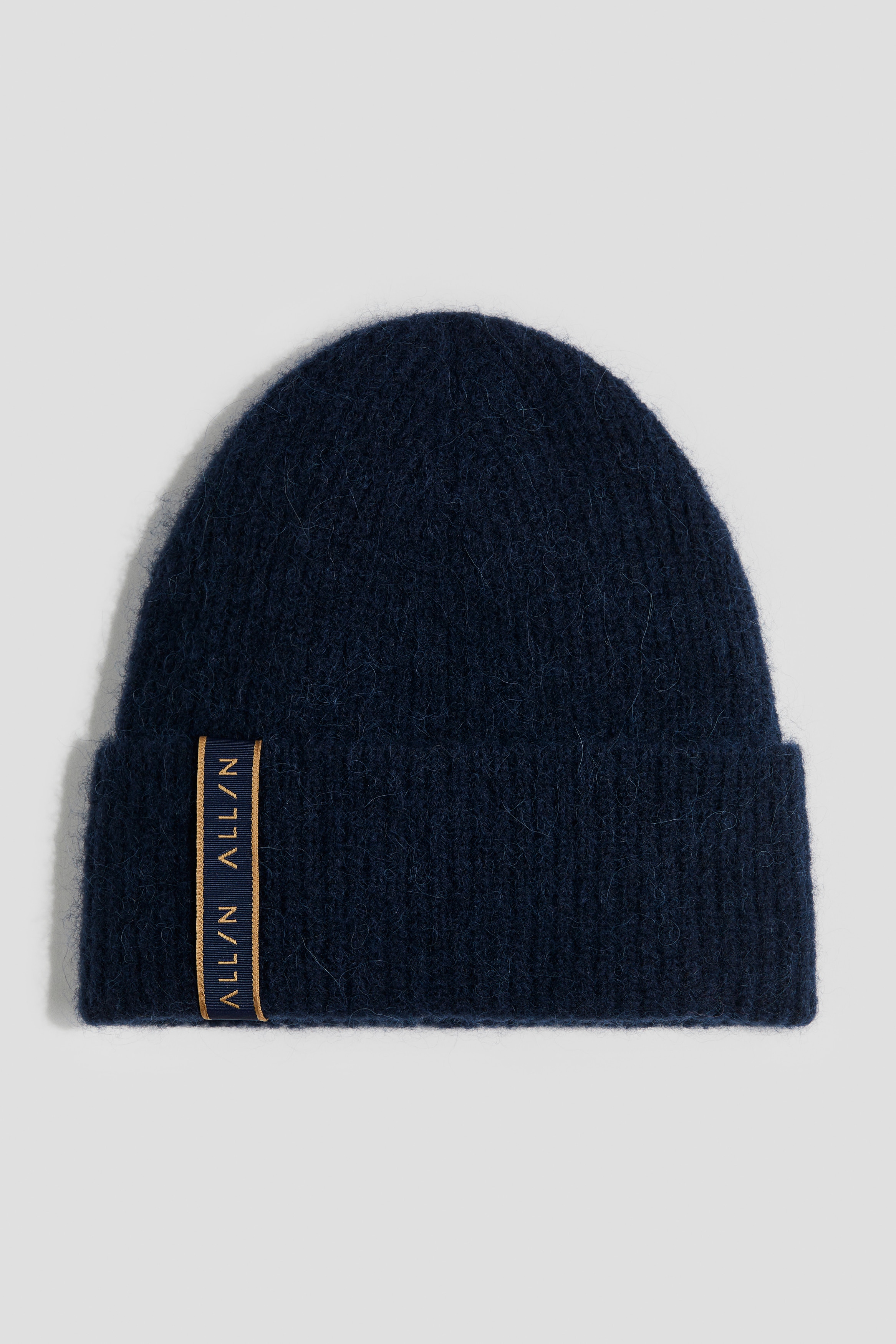 H&M Move - Dam - Marinblå Stickad beanie i alpackamix