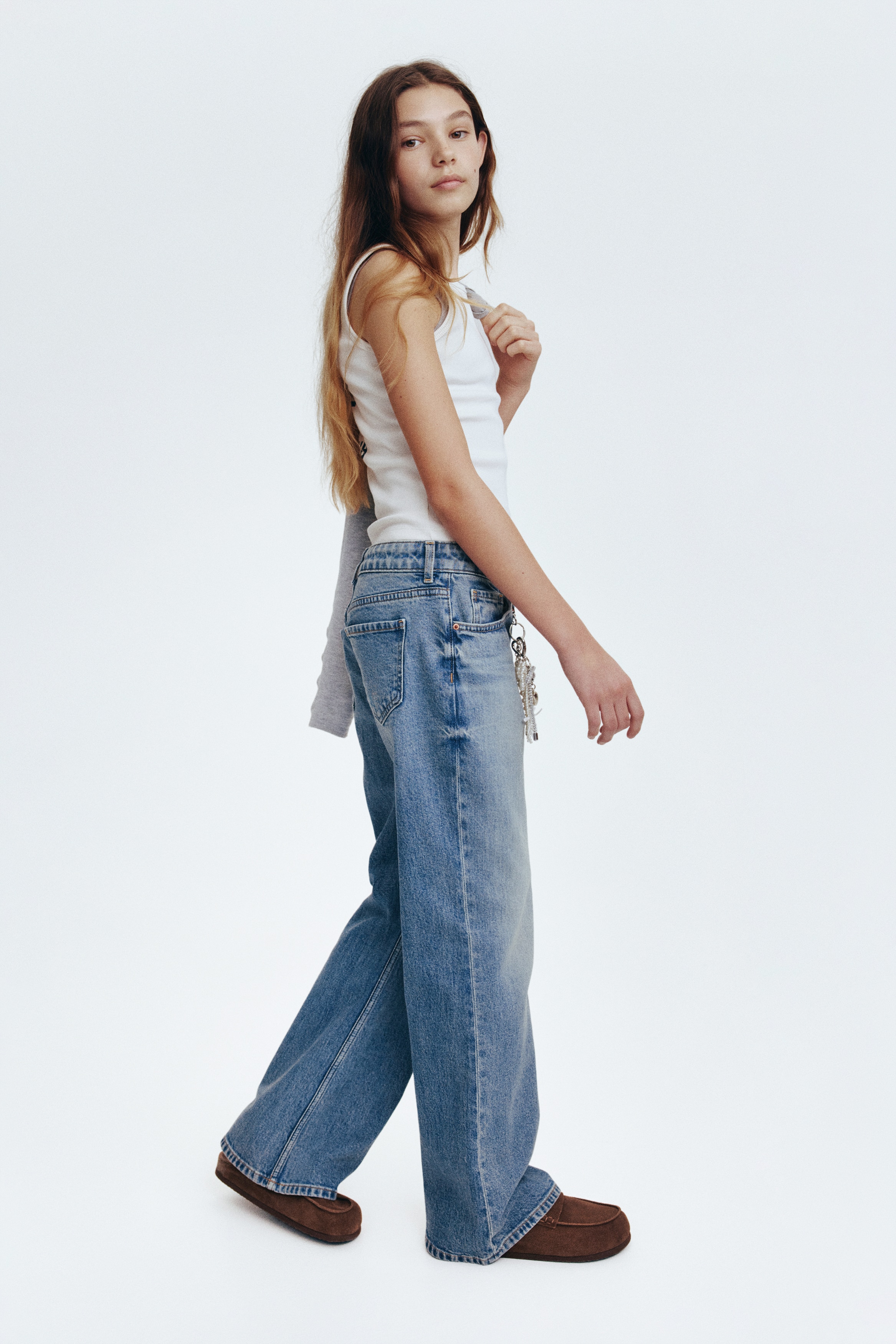 Baggy Fit Bootcut Leg Jeans - Azul denim/Cinzento denim escuro/Azul denim/Azul denim/Cinzento denim/Azul denim/Azul denim claro/Cinzento claro washed out/Azul denim/Preto denim