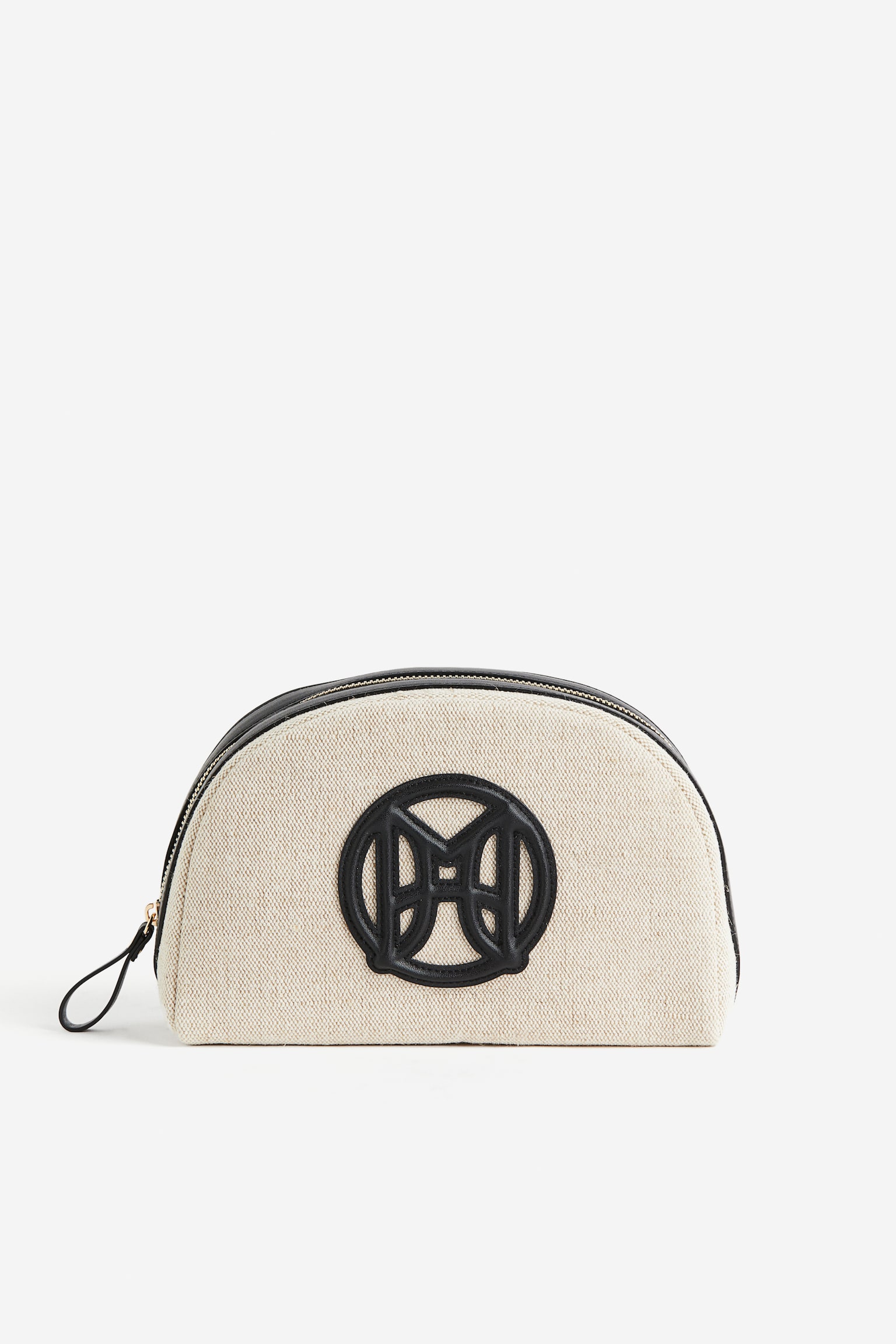 Monogram Pouch - Beige/Black - 3