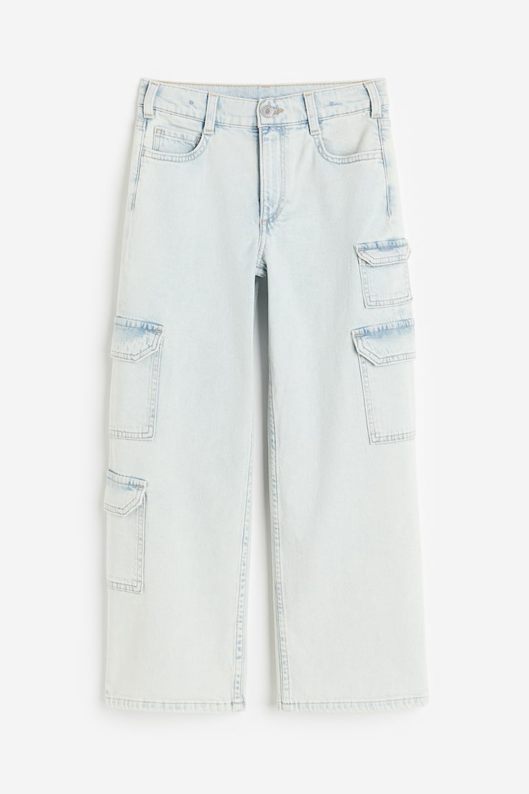 SEAUR Meisjes Jeans Brede Been Jeans Kinderen Rechte Broek Losse Denim Broeken Casual, Zwart, 10-11 jaar