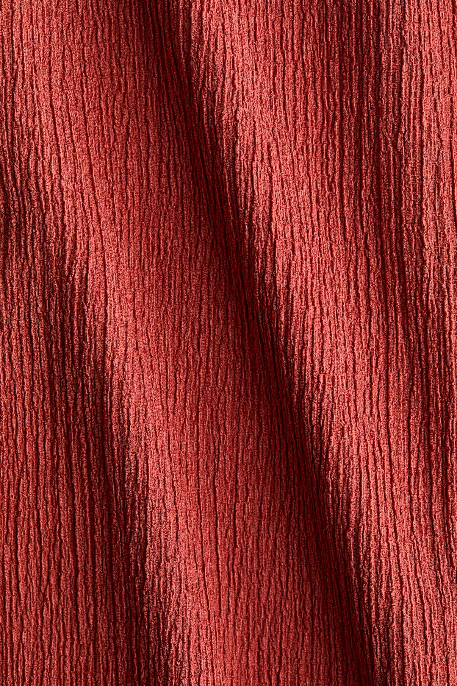 Off-the-shoulder dress - Red/Dark brown - 5
