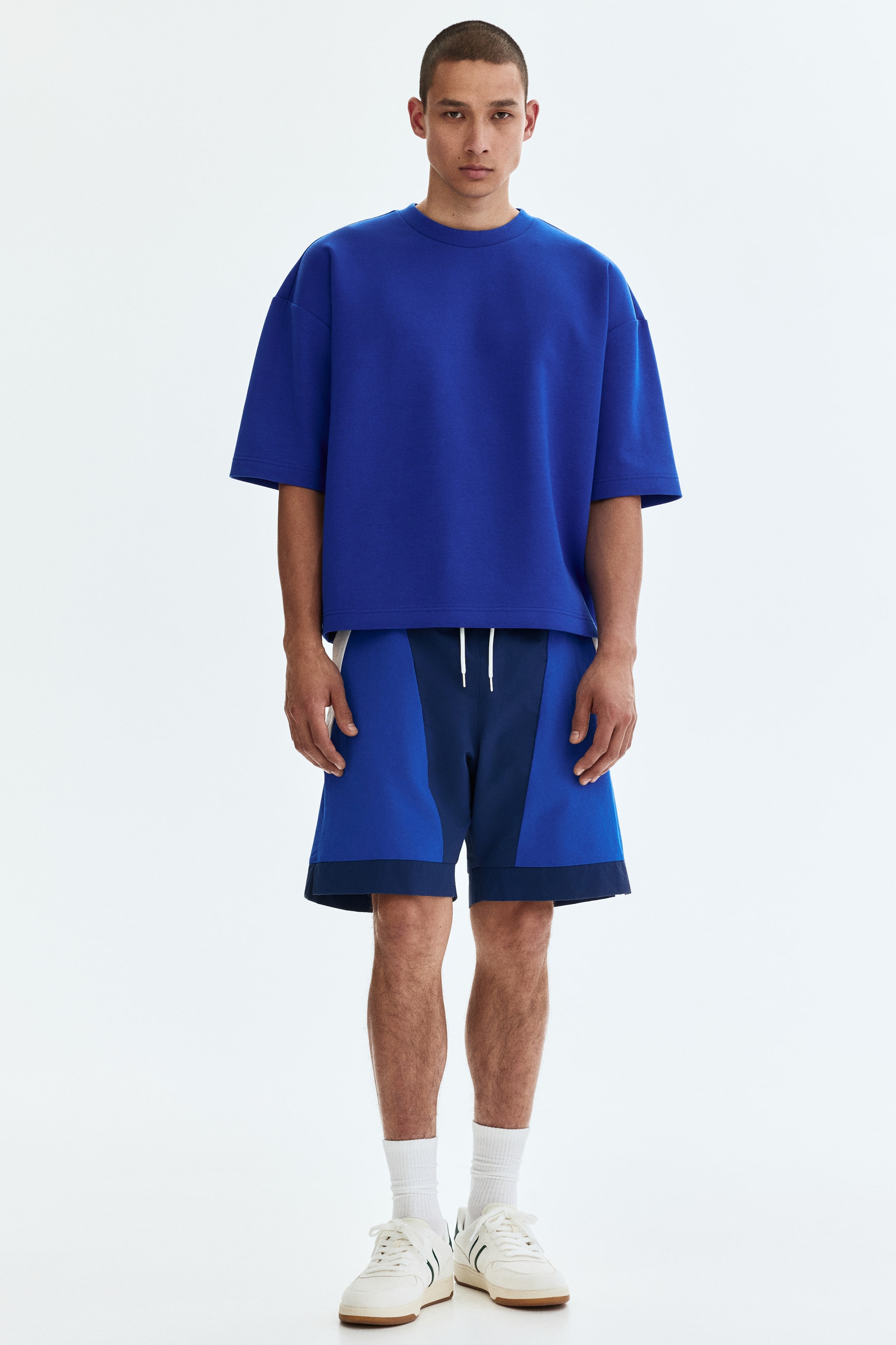 Oversized-Fit Scuba T-Shirt