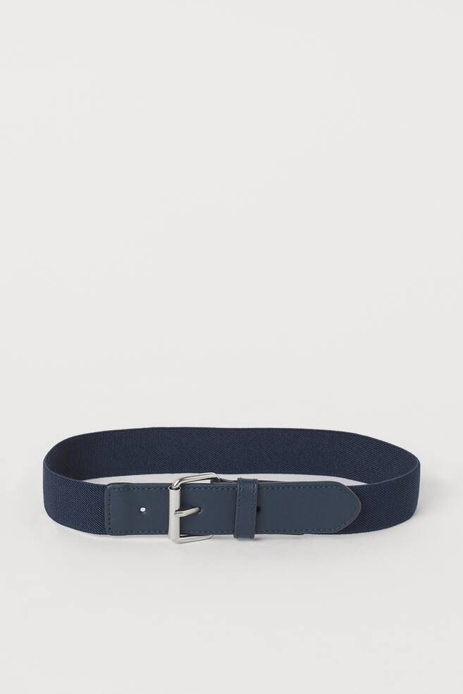 Elasticated belt - Navy blue