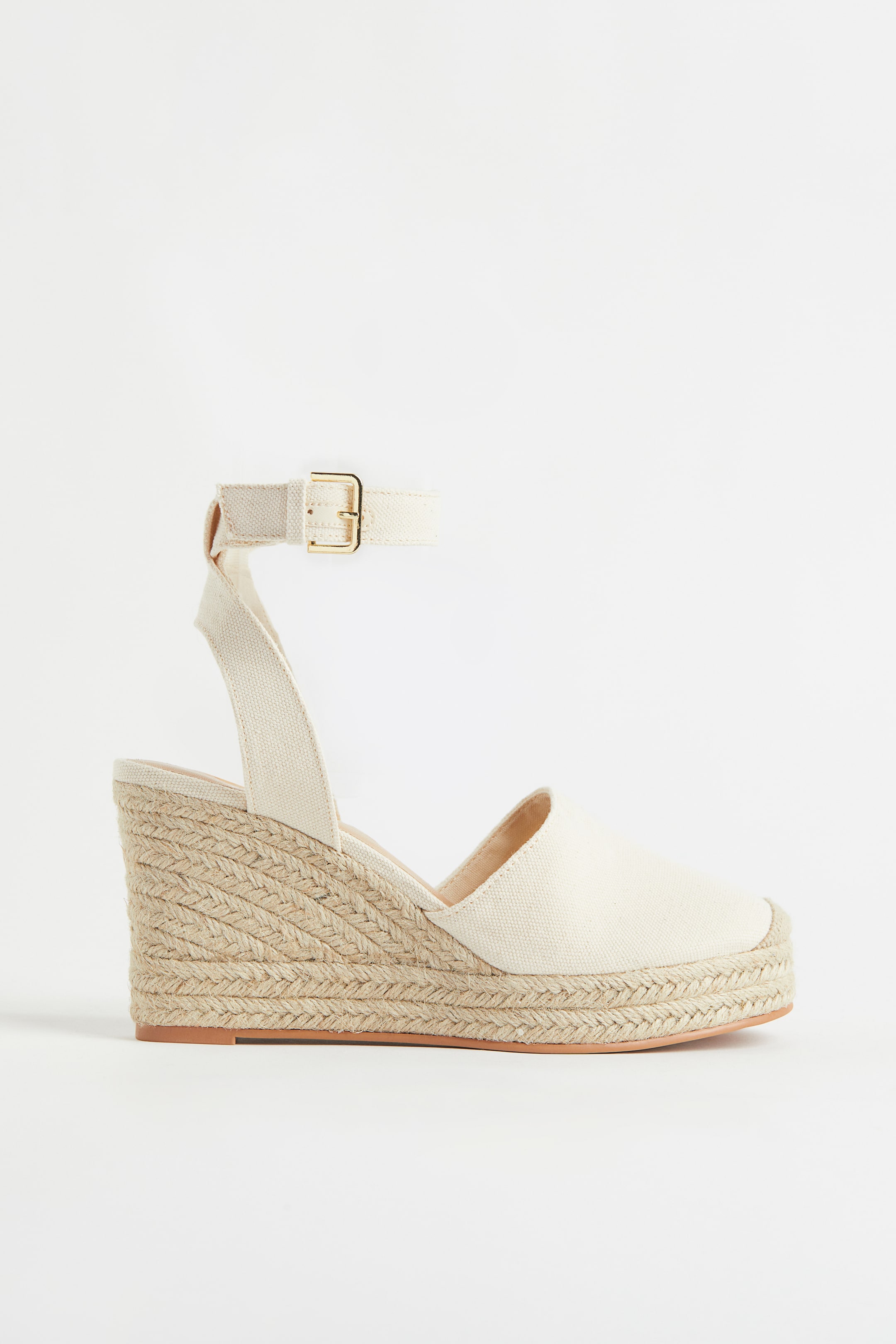 Wedge-heeled espadrilles - High heel - Light beige - Ladies | H&M GB