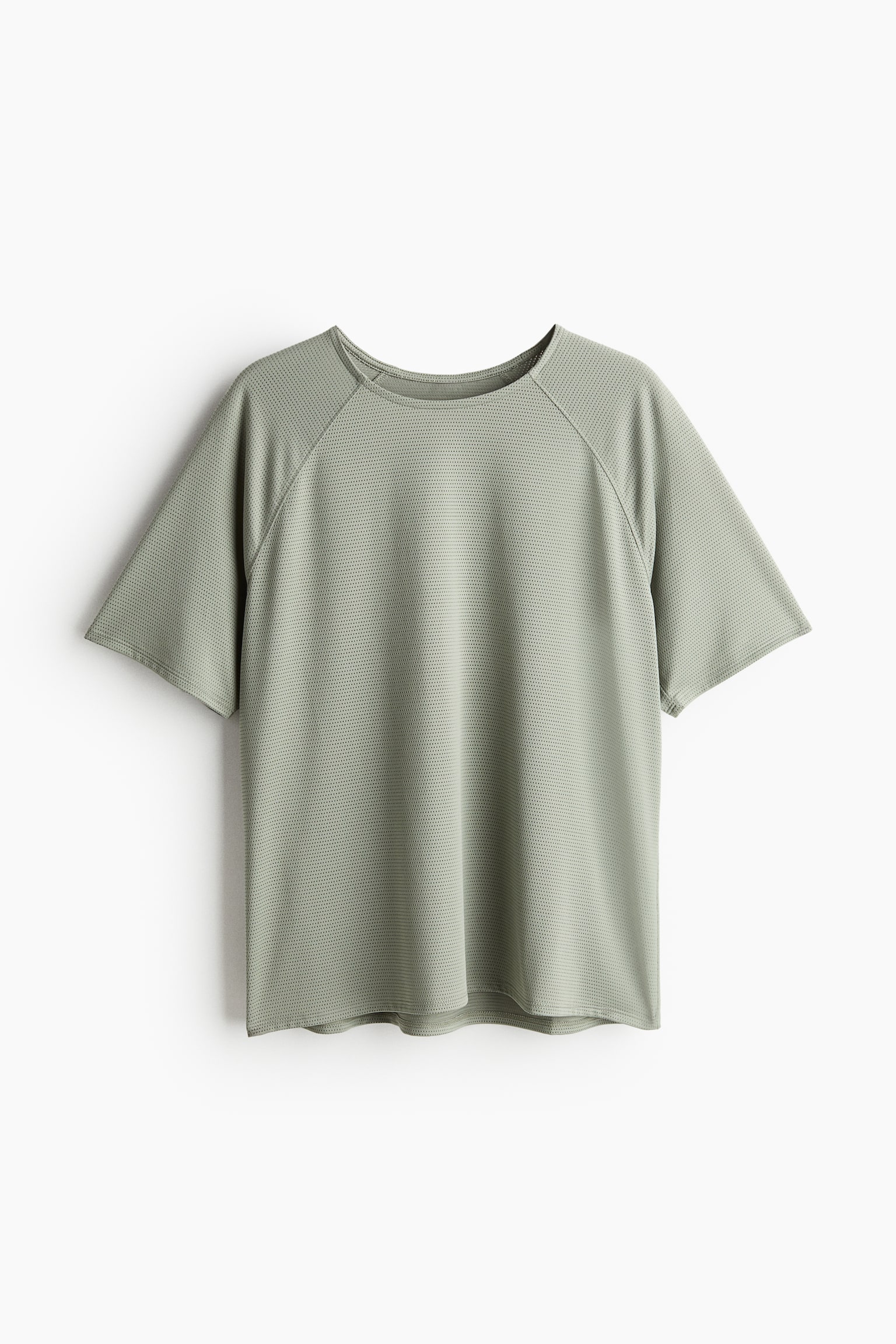 Activewear Top In DryMove™ - Light khaki green/Black/White - 2