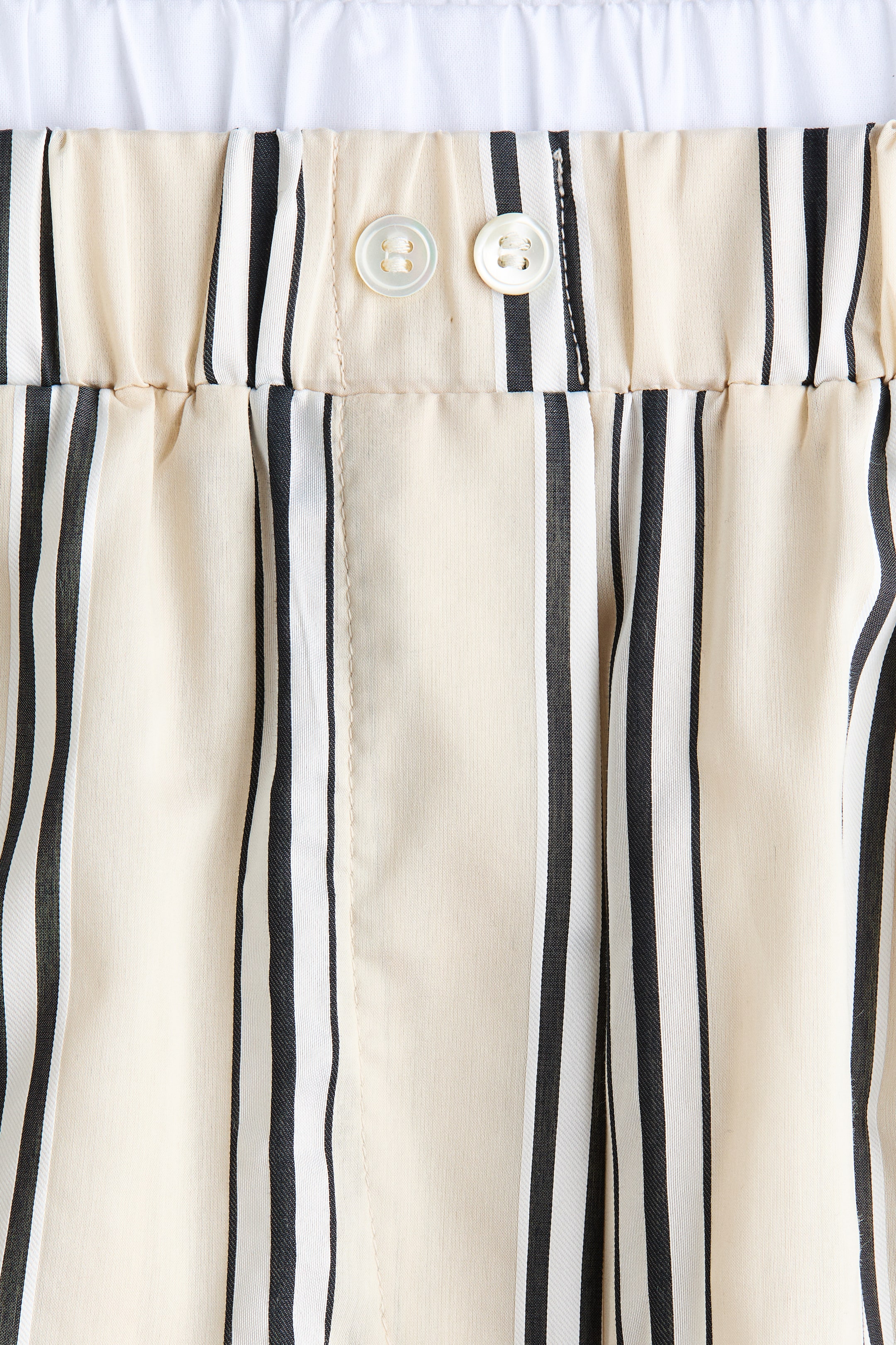 Double-Waistband Pull-On Pants