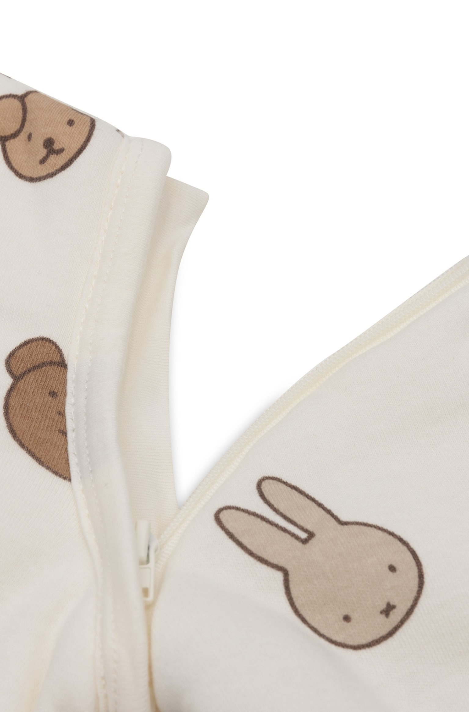 Sleeping Bag Removable Sleeves - Miffy And Friends/Sleepy Miffy Terry / Biscuit/Miffy Jacquard/sea Green/Miffy Jacquard/wild Rose - 4