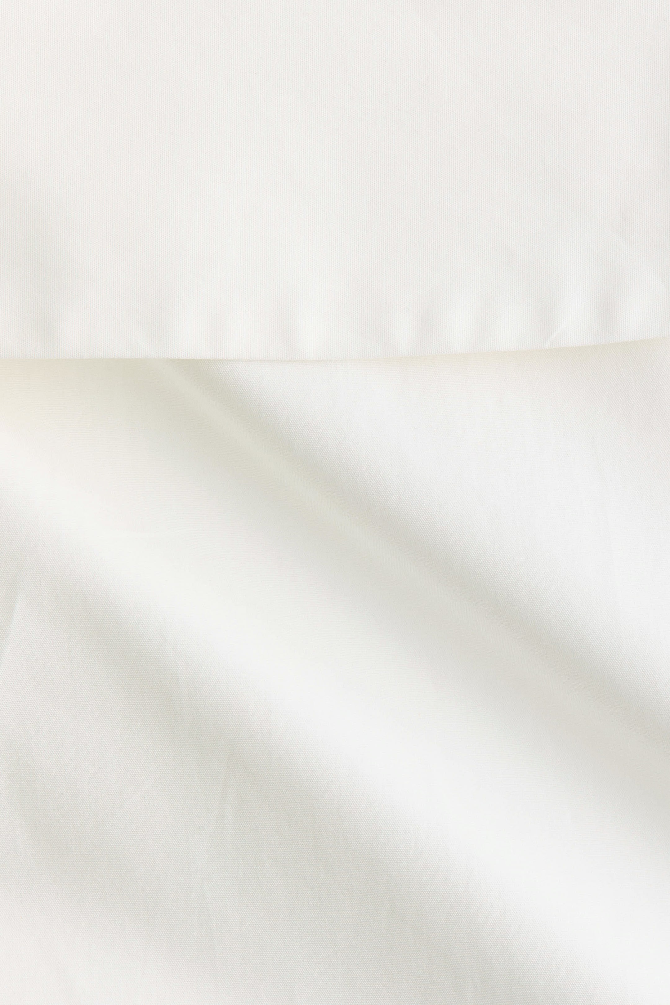 Flounced Poplin Skirt