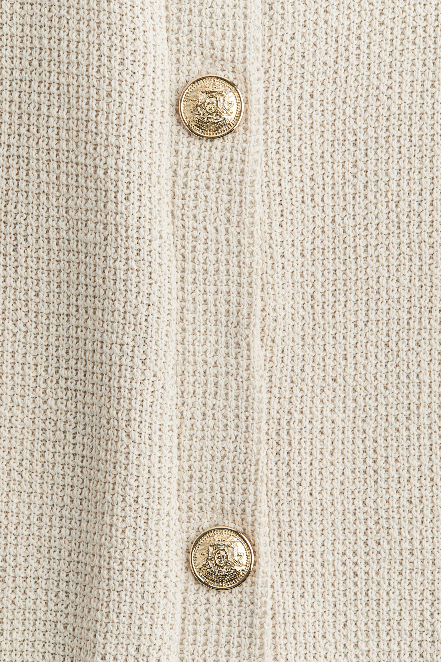 Женский кардиган H&M Textured Jersey Cardigan, цвет: Светлый бежевый — фото 2