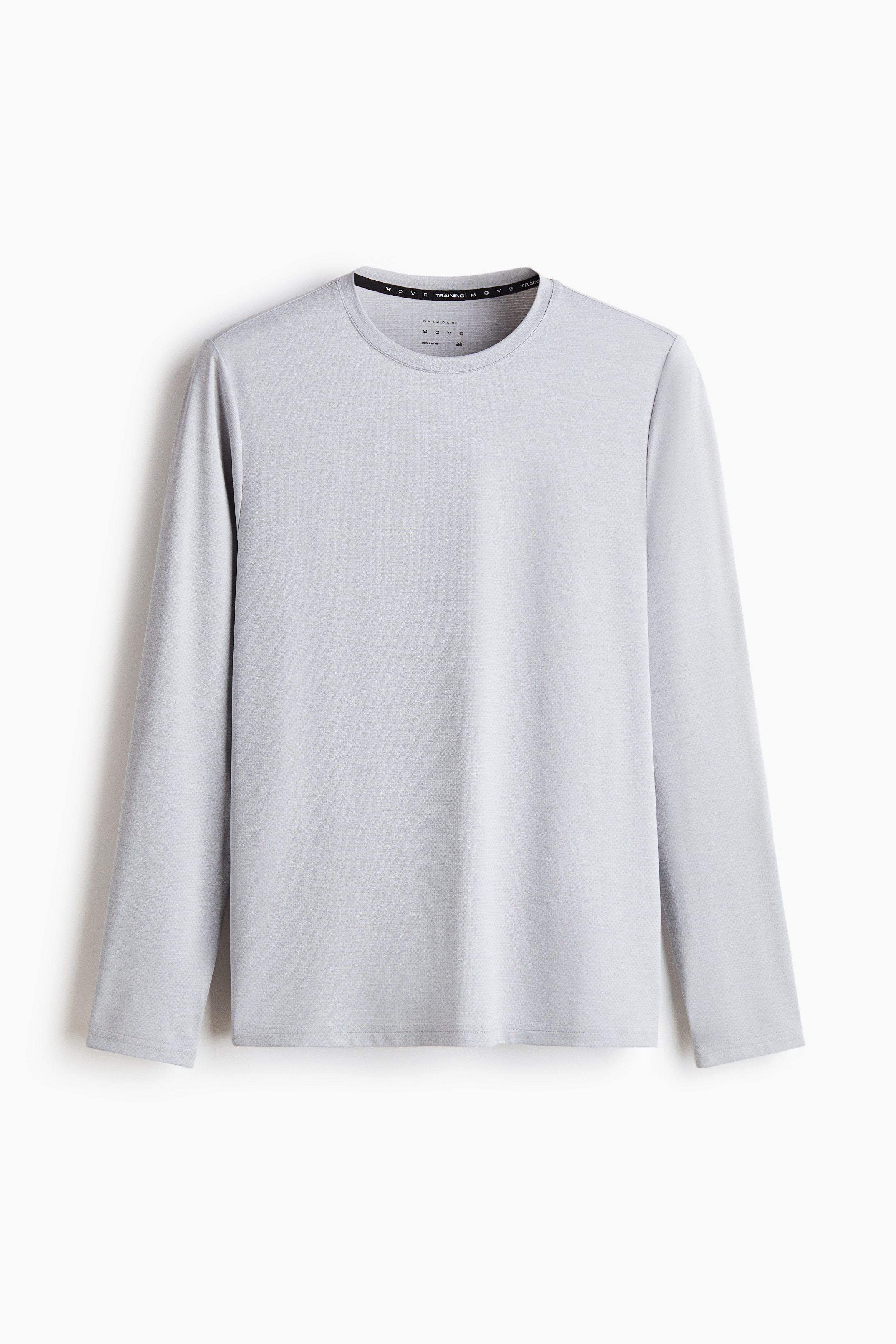 Langarm-Sportshirt mit DryMove™ - Hellgrau/Schwarz/Mattgrün/Graumeliert