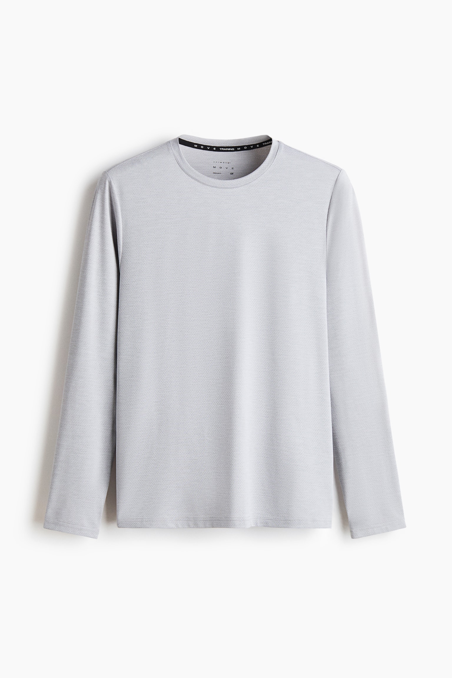 Áo thể thao dài tay vải DryMove™ - Màu xám nhạt/Màu xanh lá khói - 1