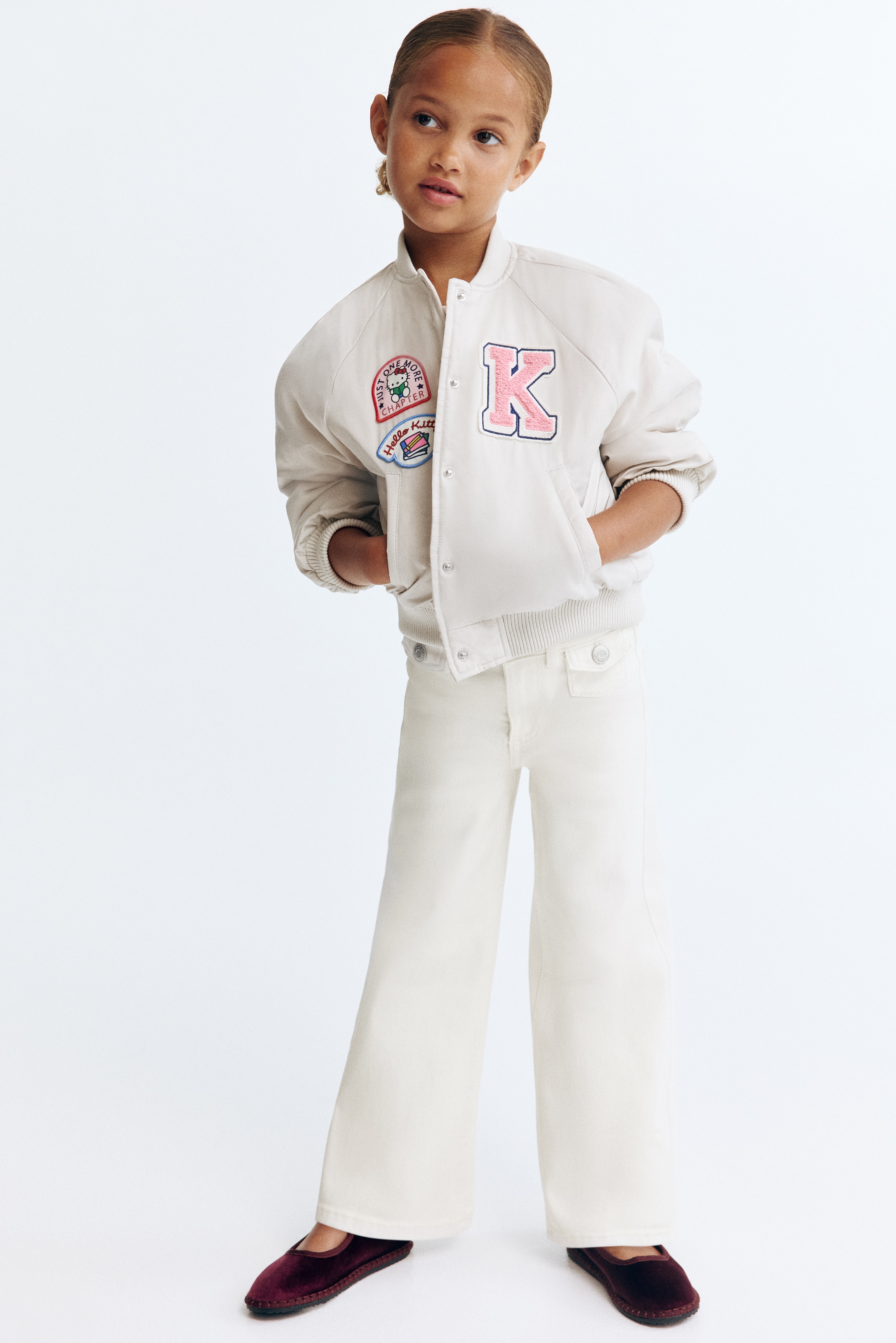 Regular Fit Wide Leg Jeans - Kermanvaalea