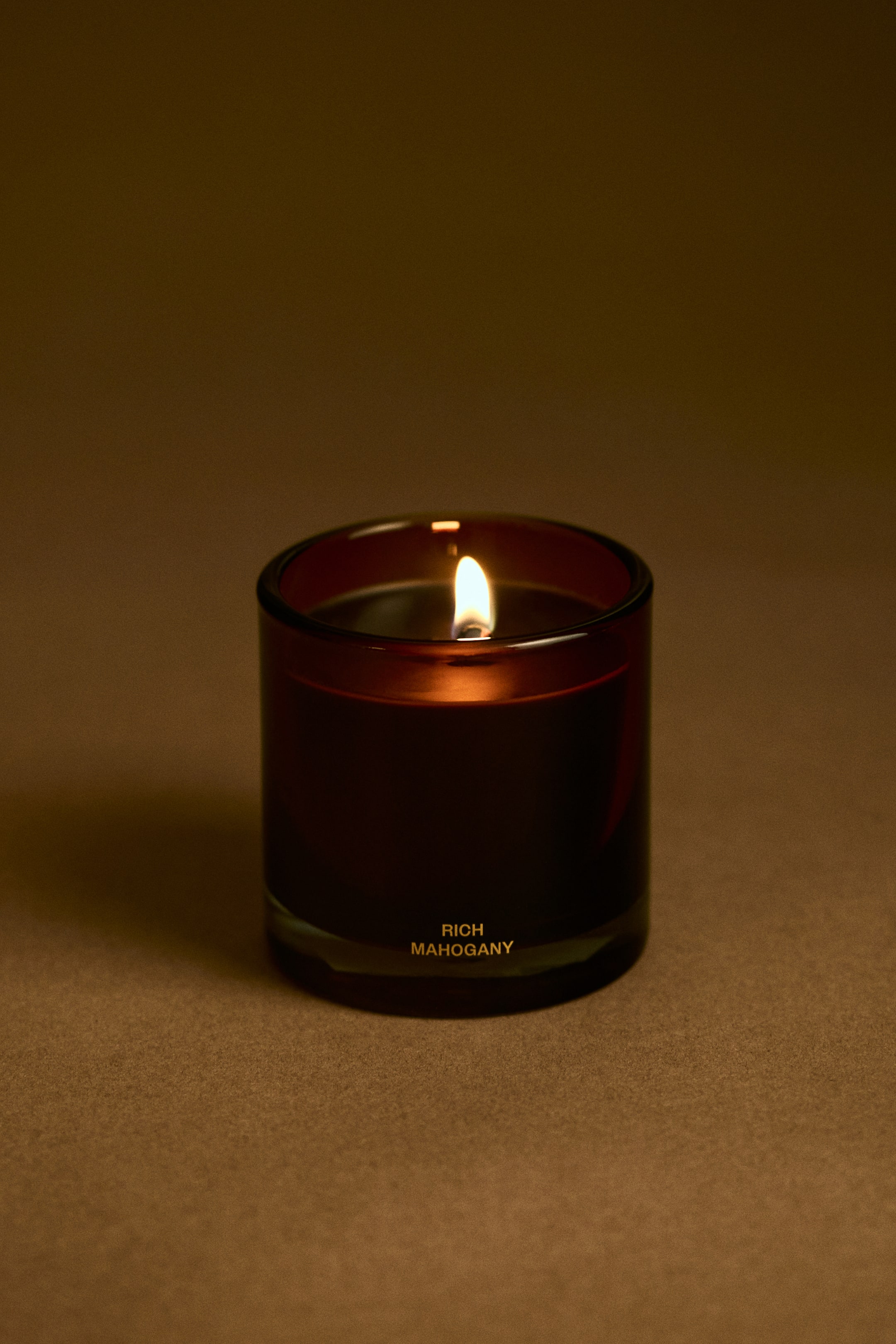 View larger image: Scented candle in glass holder - Rich Mahogany - Home All | H&M 1