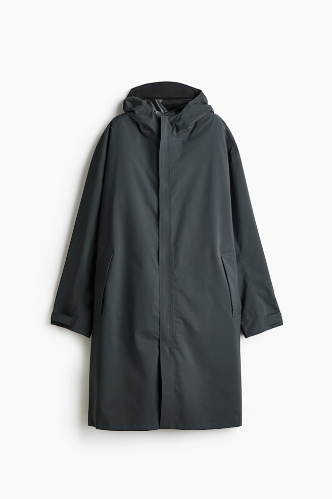 Rain parka with StormMove™ - Dark grey - 1