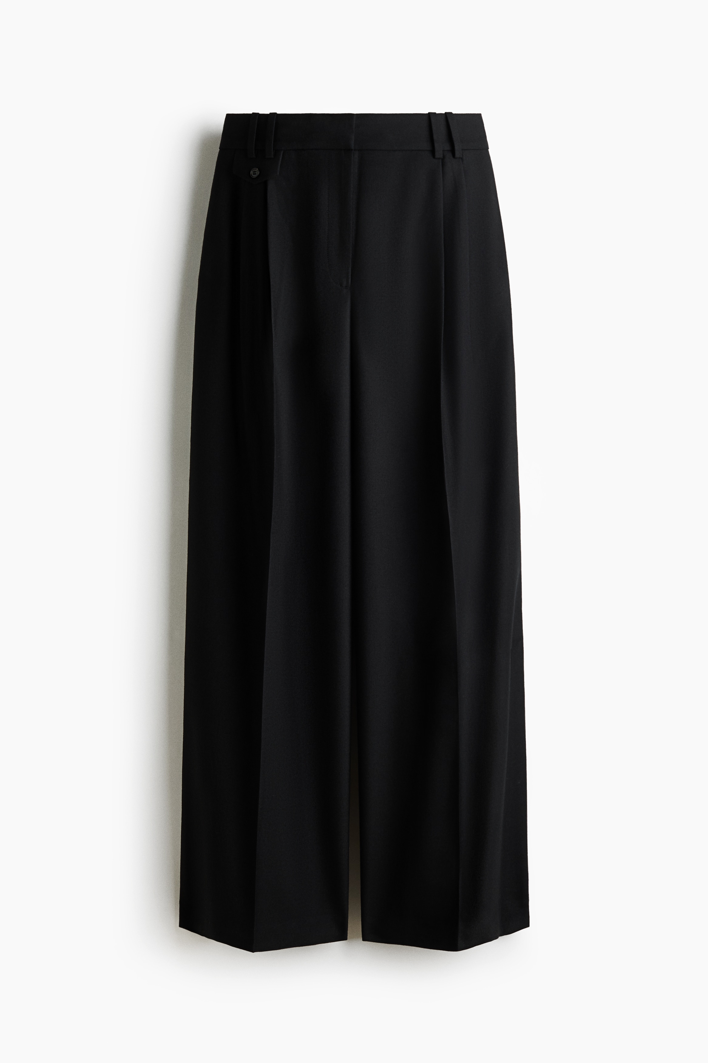 Wide tailored trousers - Black