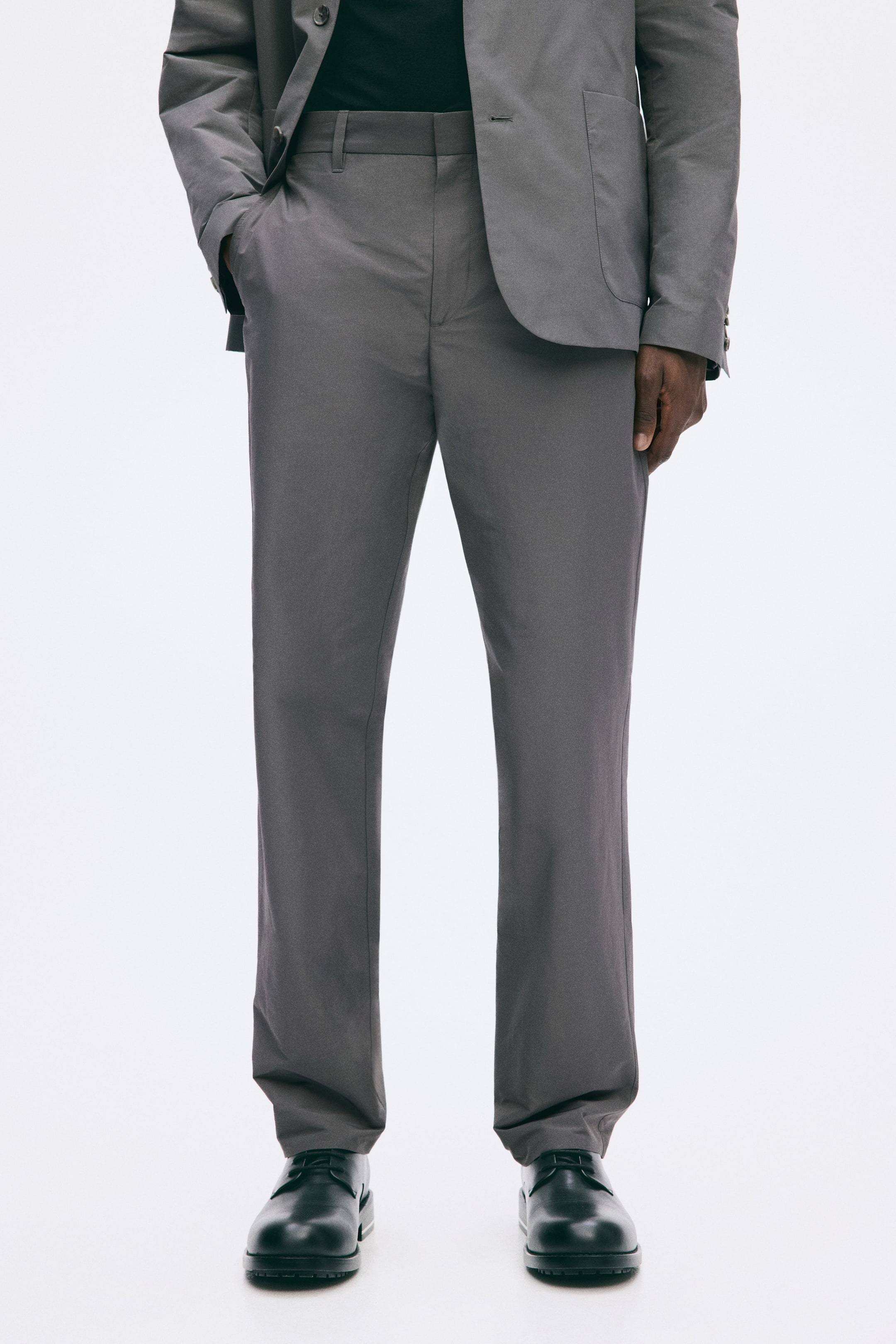 Regular-Fit Cotton-Blend Pants