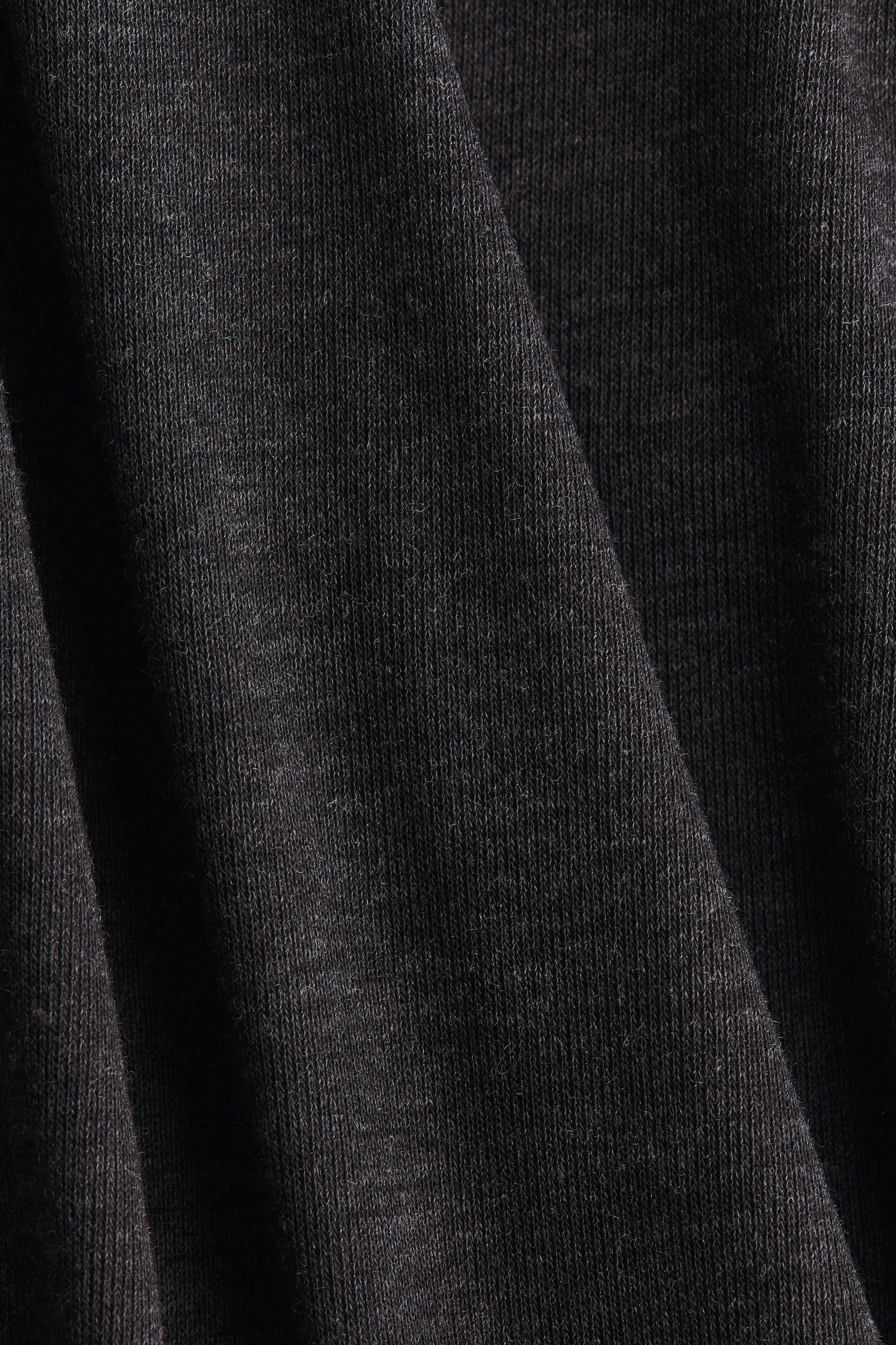 MAMA Shirt mit Turtleneck - Dunkelgraumeliert/Dunkelbraun - 2