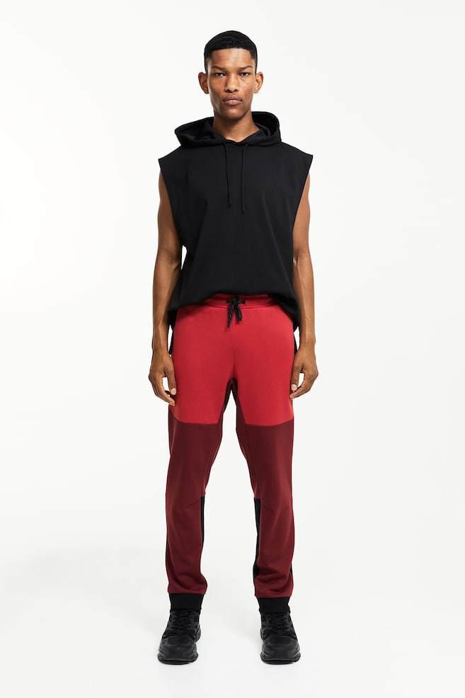 Pantalon jogger tech DryMove™ avec poches zippées - Rouge foncé/color block/Noir/Bleu marine - 6