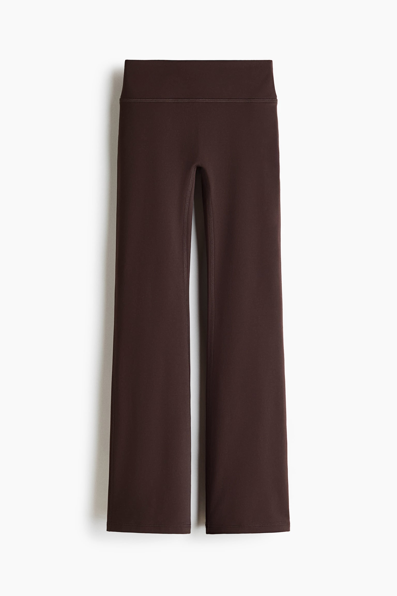Flared warming leggings with SoftMove™ - Dark brown/Black/Steel blue - 1