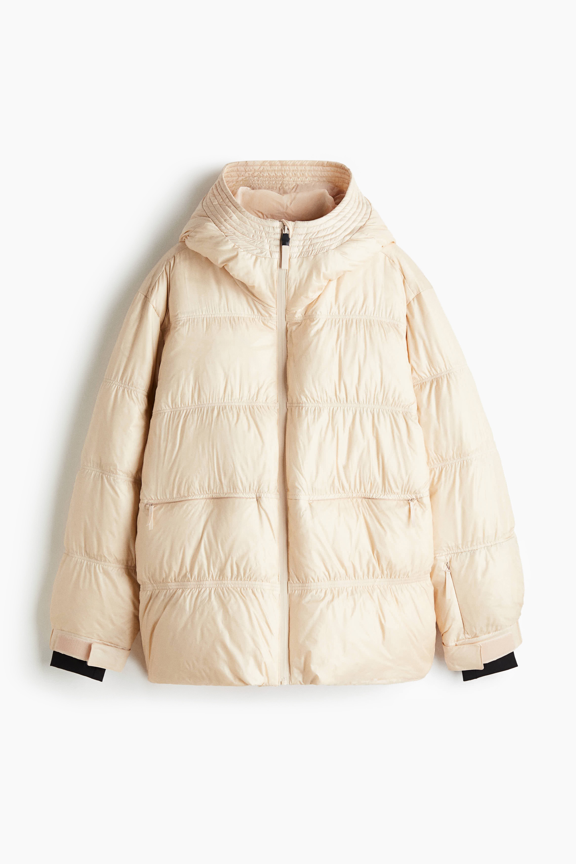 Doudoune de ski en duvet ThermoMove™ - Pêche clair/Marron grain de café