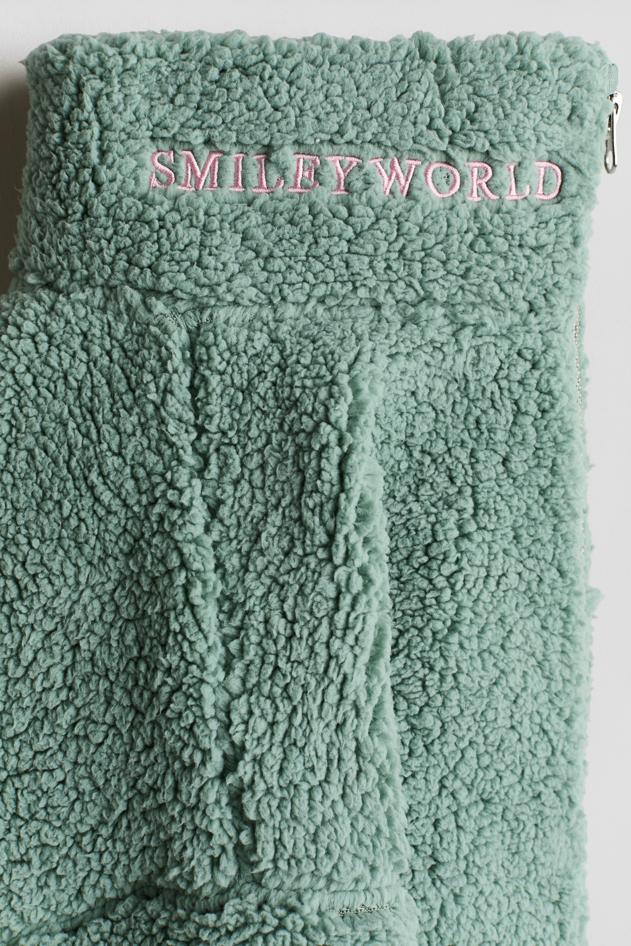 Ampliar la imagen: Chamarra en tejido peluche con diseño - Verde/SmileyWorld® - Kids | H&M MX 3