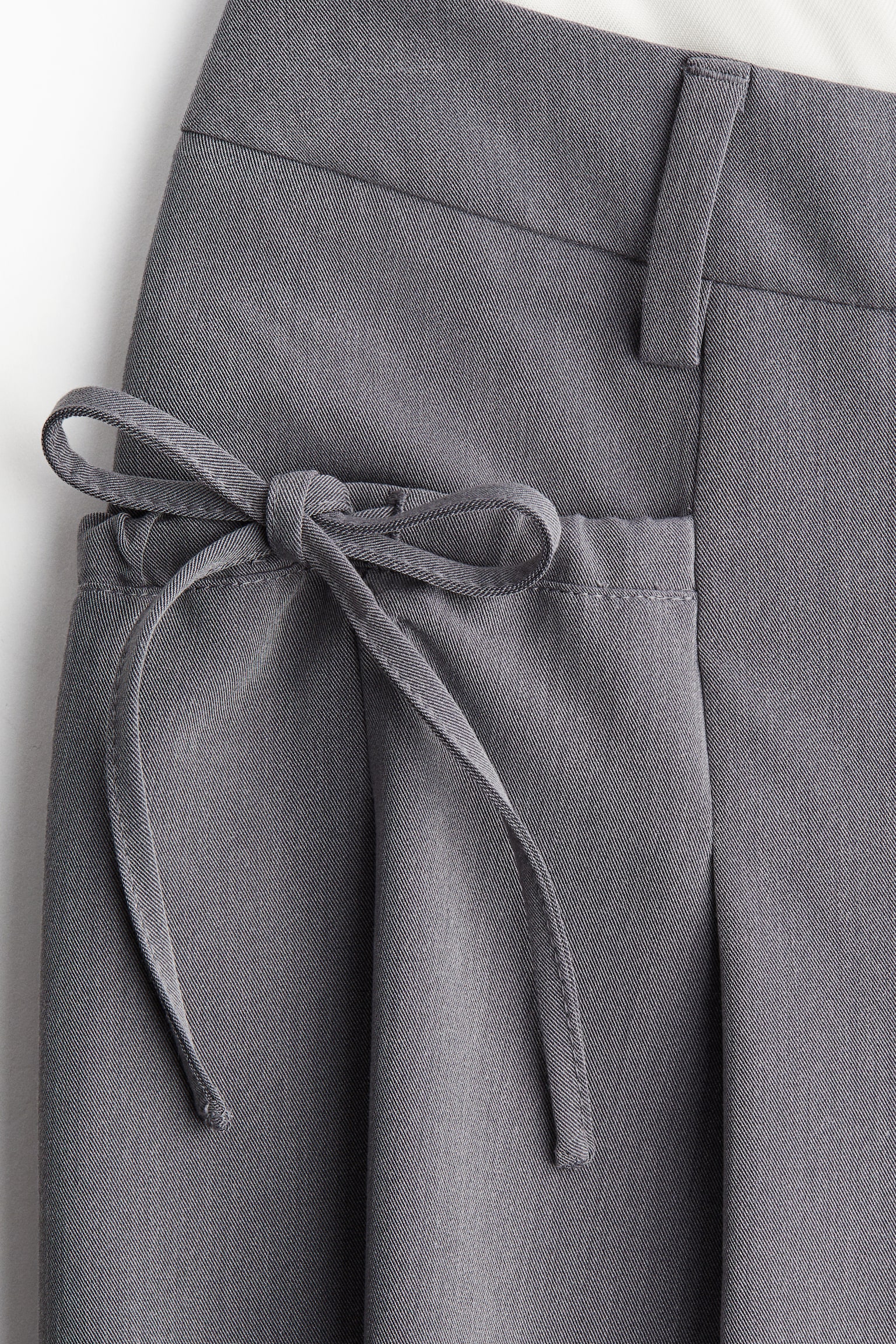 寬管褲 - 灰色/深灰色/格紋 - 4