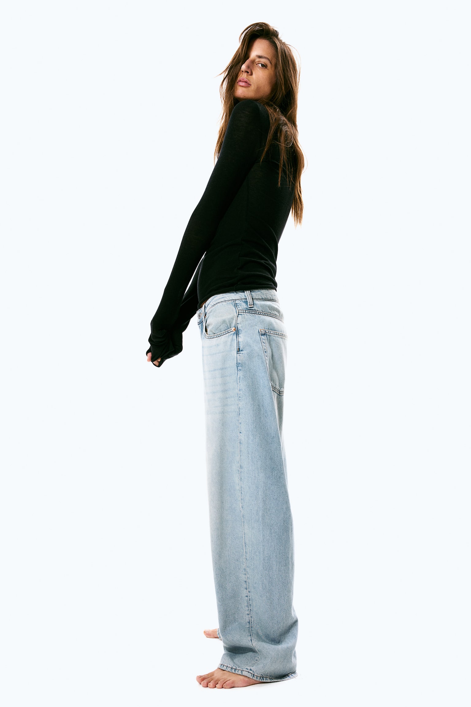 Baggy High Jeans - Light denim blue/Light denim blue/Light denim blue/Black/Light grey/Dark denim blue/Beige/Light denim blue/Grey/Light denim blue - 1