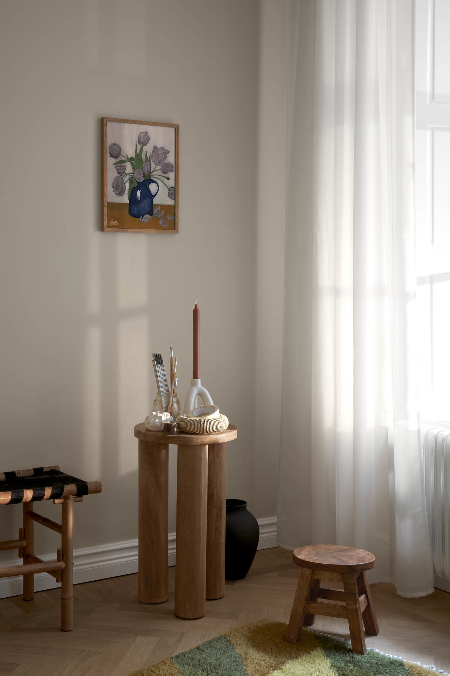 The Flower Bouquet Purple Poster - Violett/blau