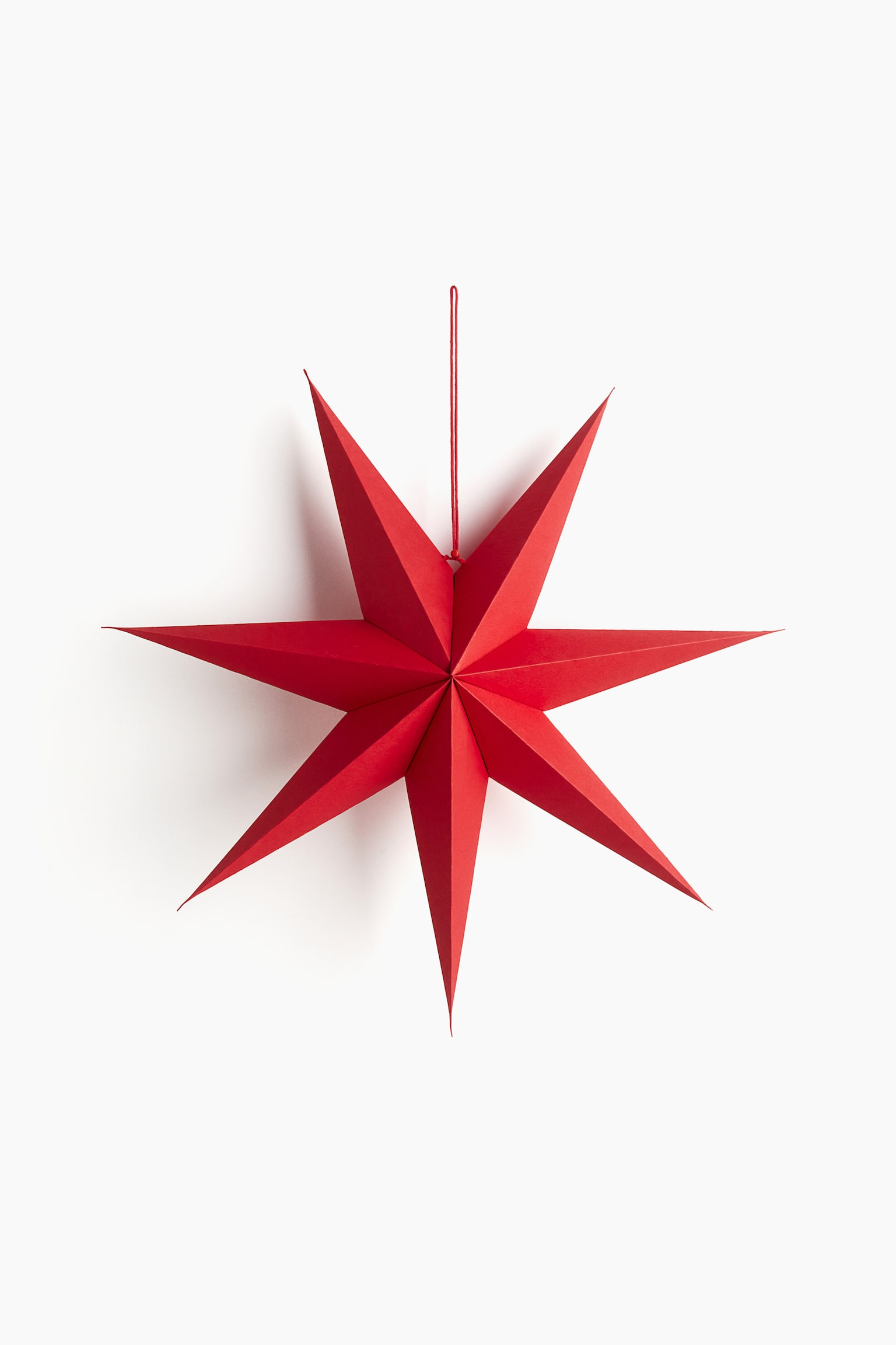 Paper star lampshade - Red - 1