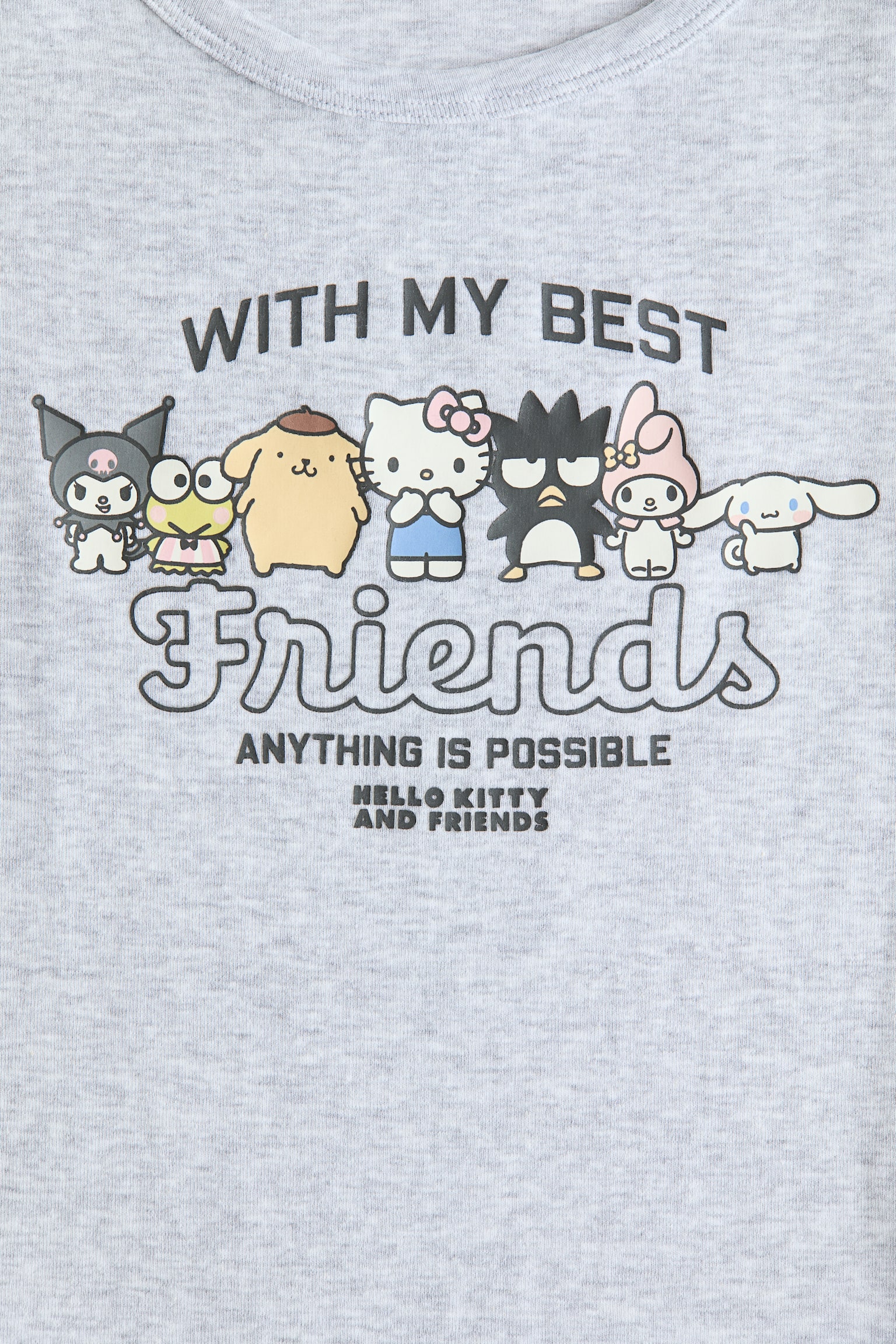 Cotton Jersey Top with Printed Motif - Light gray melange/Hello Kitty/Pink/SmileyWorld®/Light blue/Hello Kitty - 2