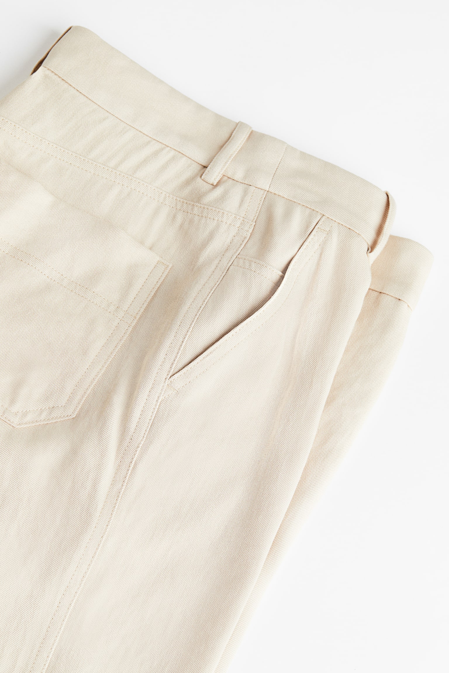 Straight Pants - Light beige/Cream - 2