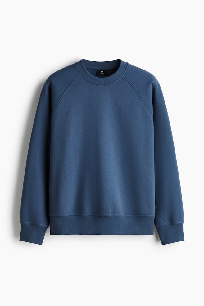 Sweatshirt Oversized Fit - Blau/Schwarz/Dunkles Khakigrün/Plum purple/Beige - 1