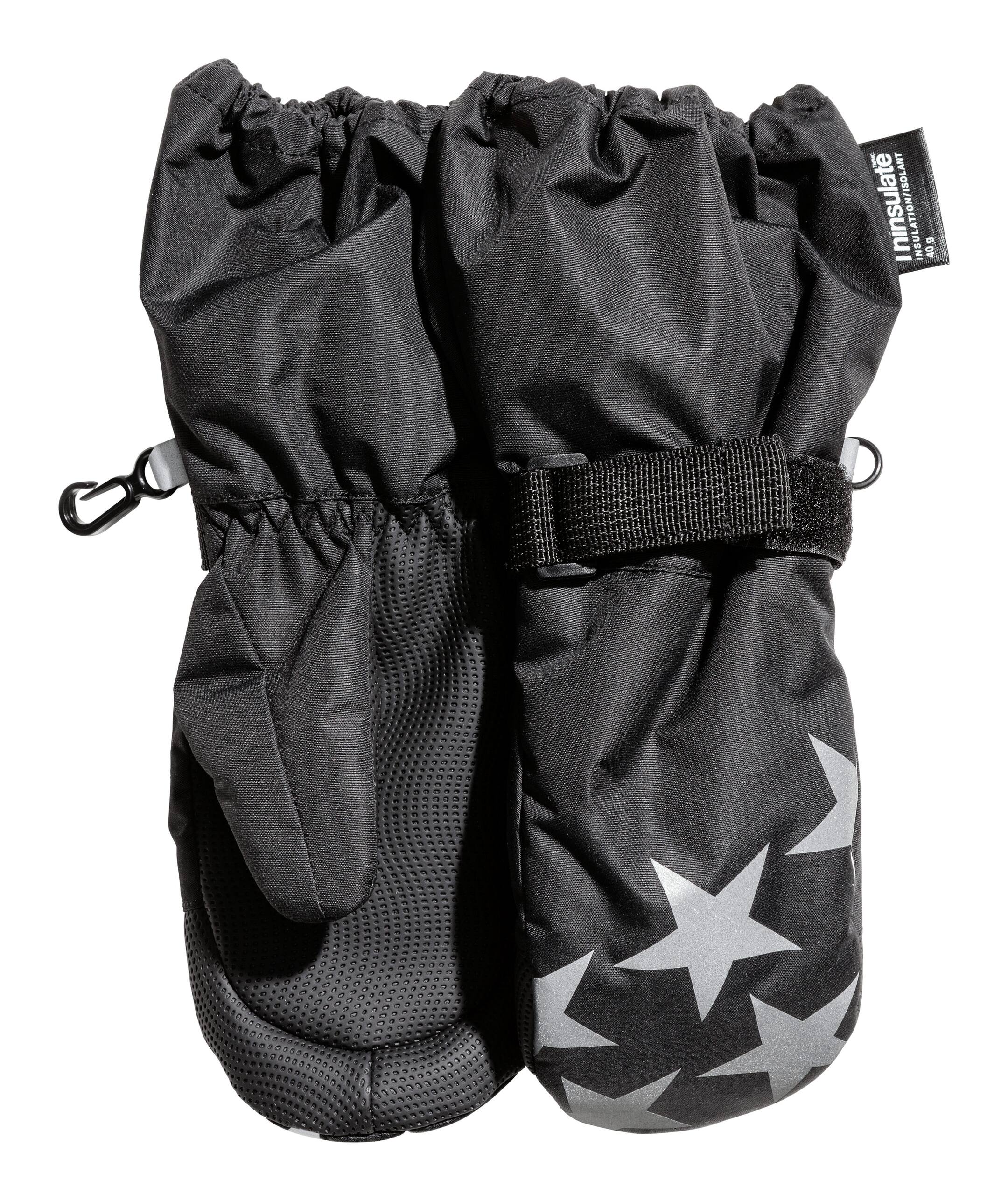 View larger image: Ski Mittens - Black/stars - Kids | H&M CA 1