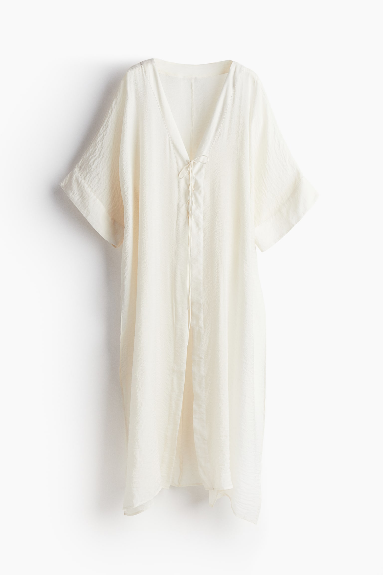 Kaftan Beach Dress - Cream/Black - 2