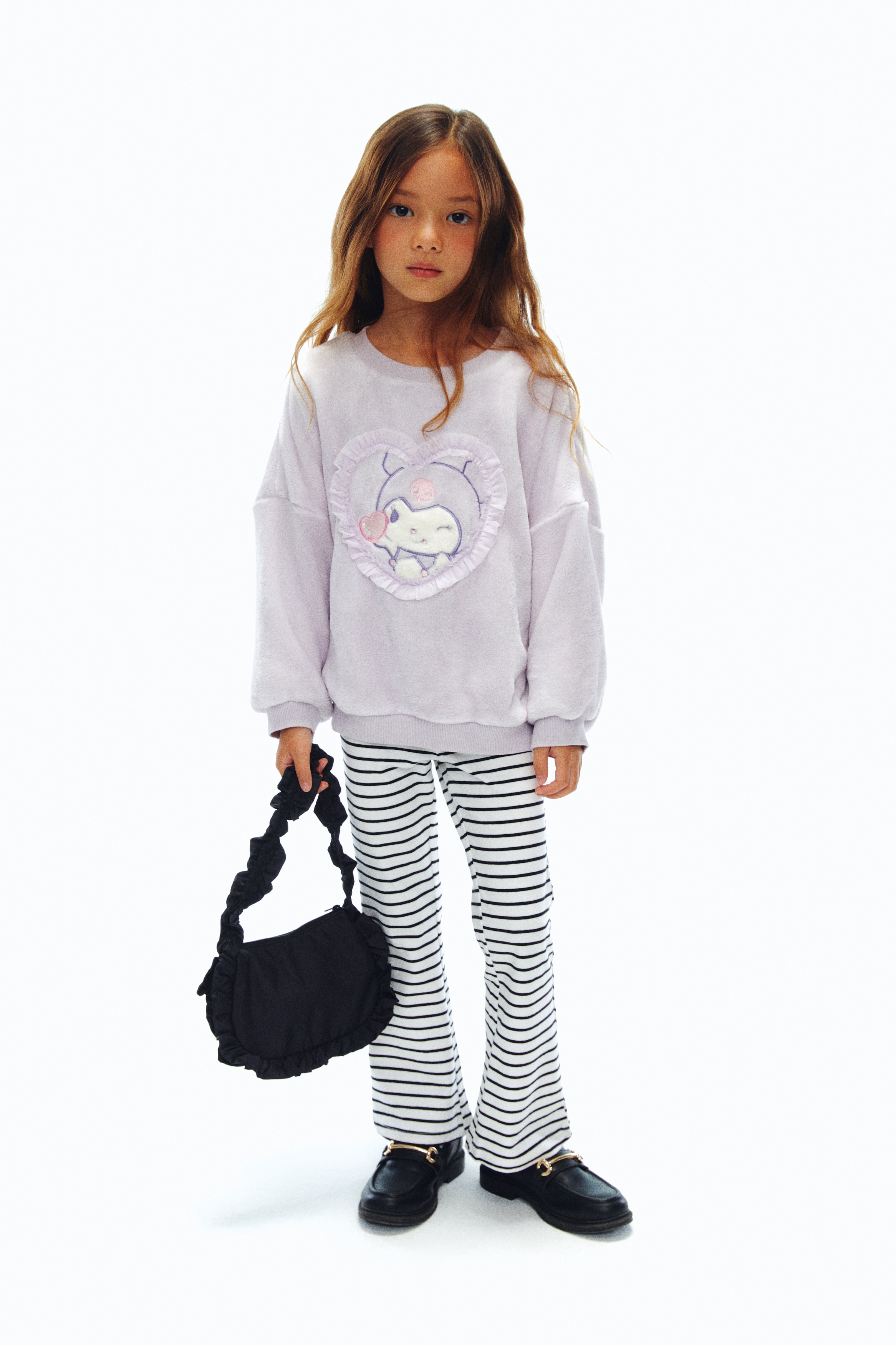 H & M - ディテールデザイン ボアトップス - パープル