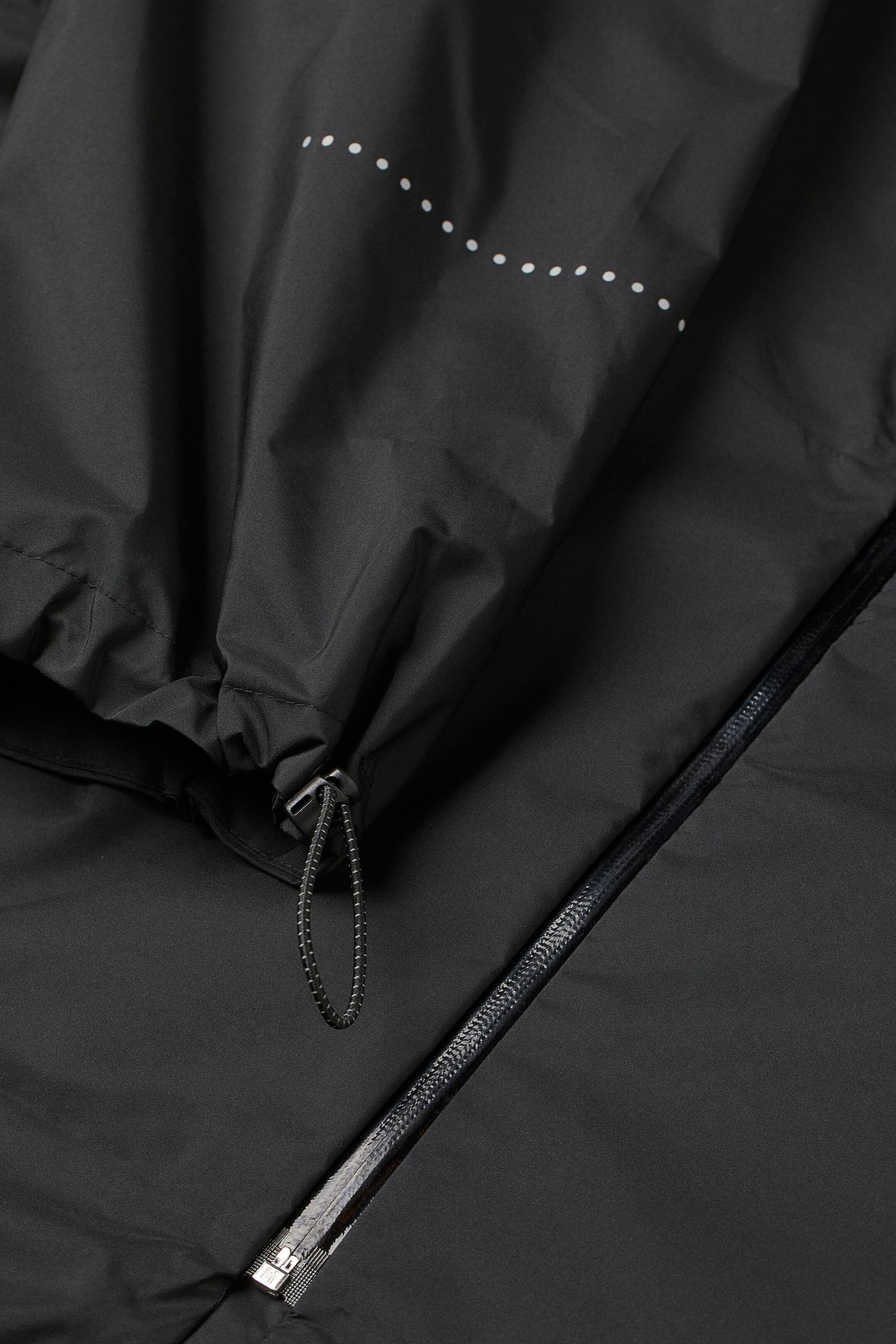 Packable commuter jacket Long sleeve Knee length Black Ladies