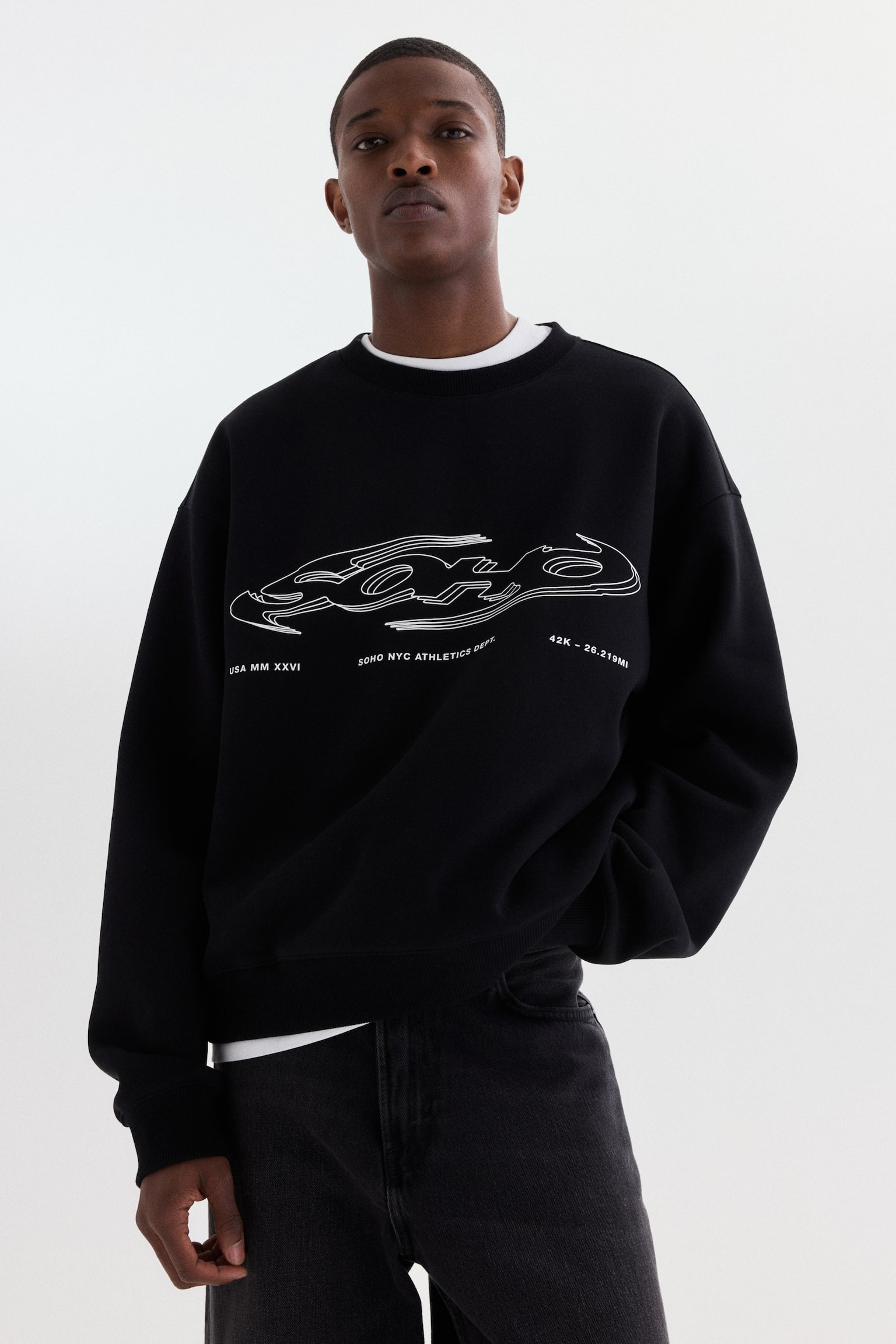 Sweat Loose Fit - Noir/Soho/Vert foncé/Soho NYC - 2